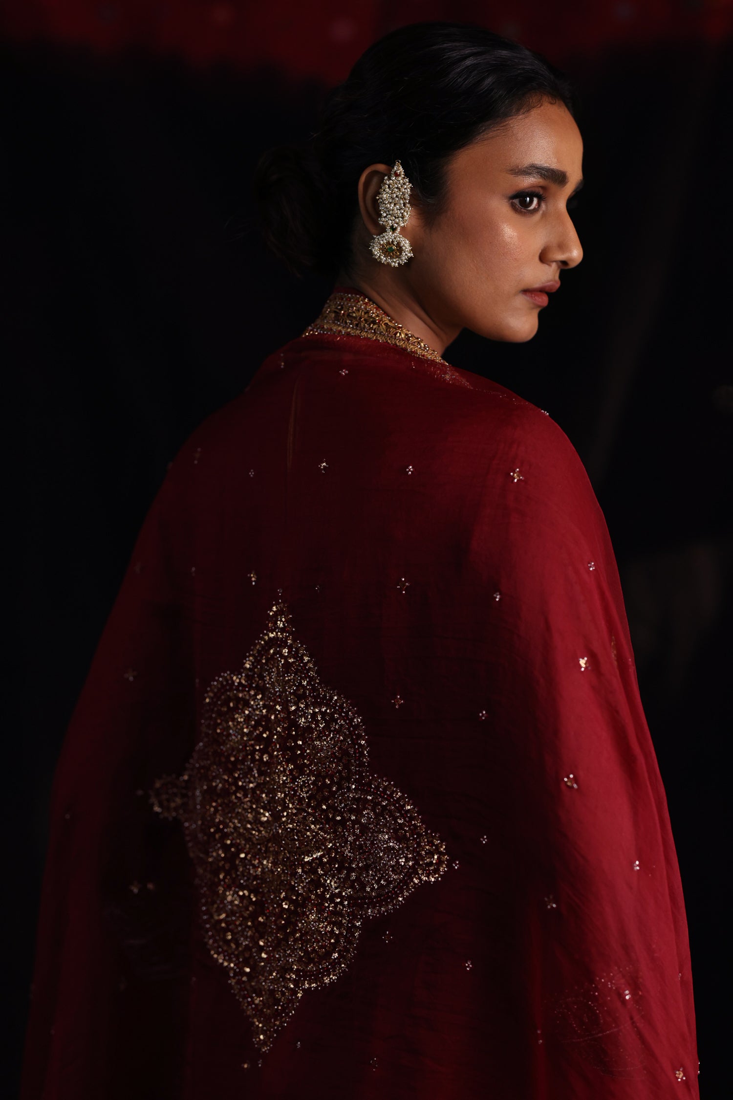 Amreen Abho Set | Madder Red