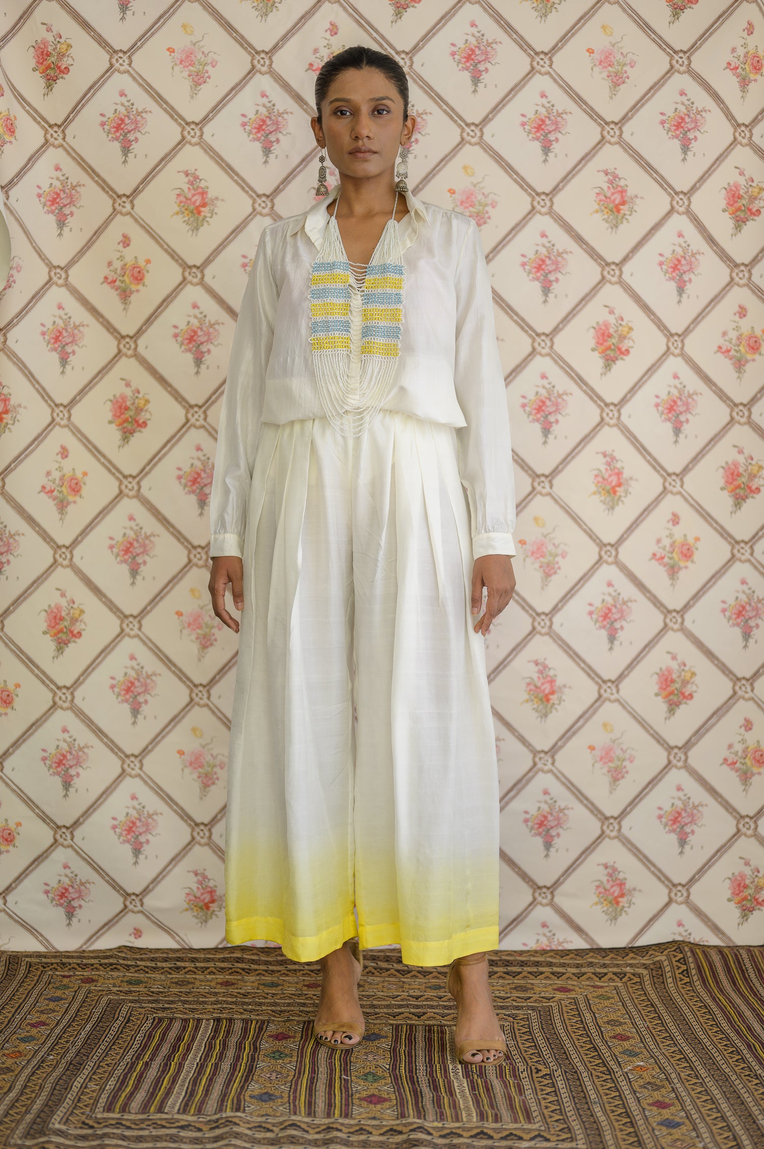 Pleated Pants | Ombre | Butter Yellow