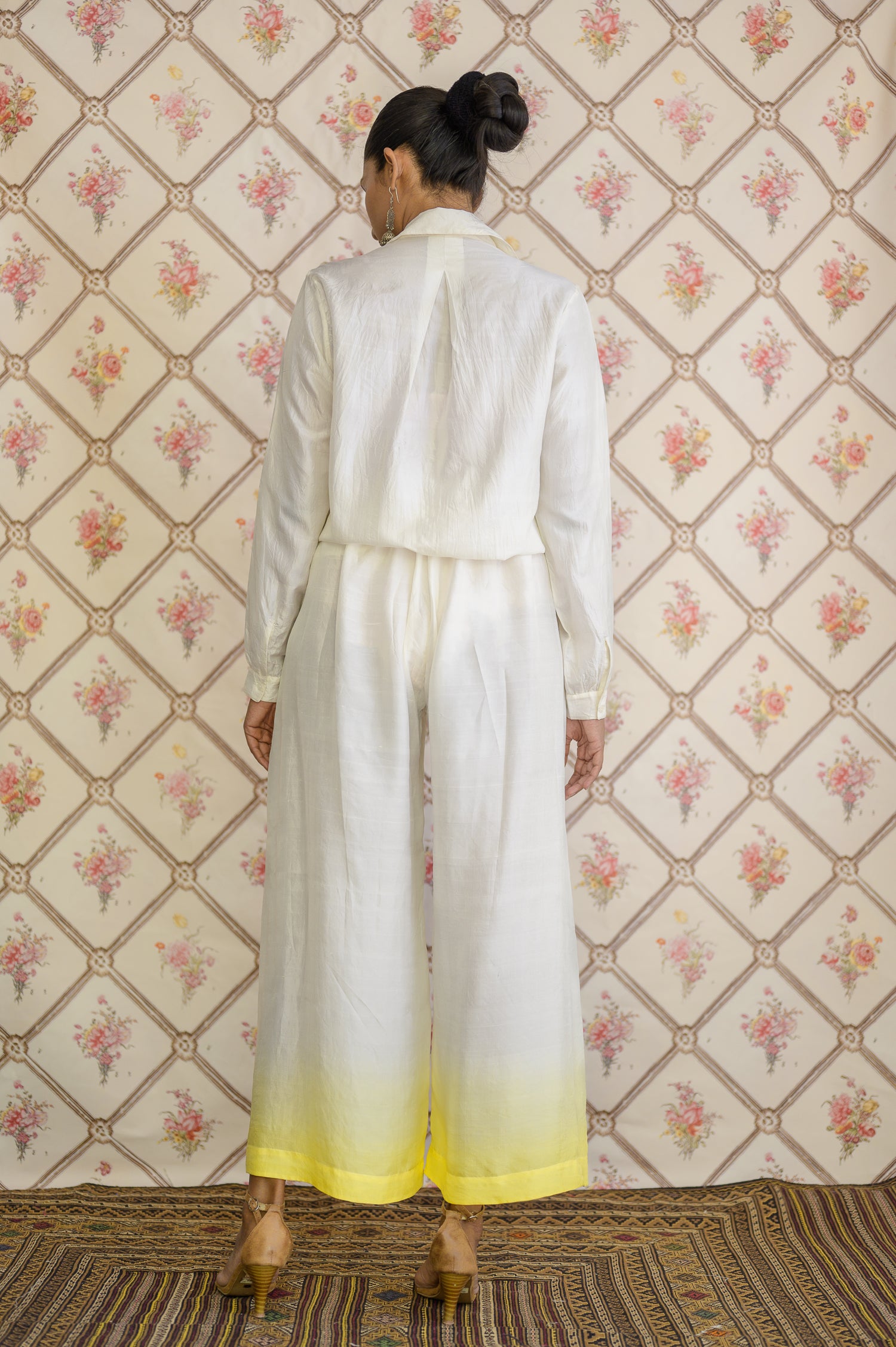 Pleated Pants | Ombre | Butter Yellow