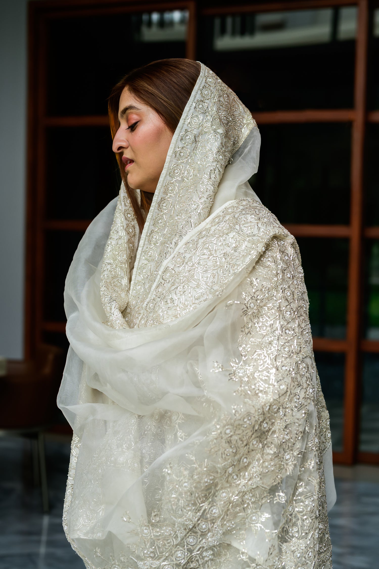 Charbagh Sharara Set | Silver