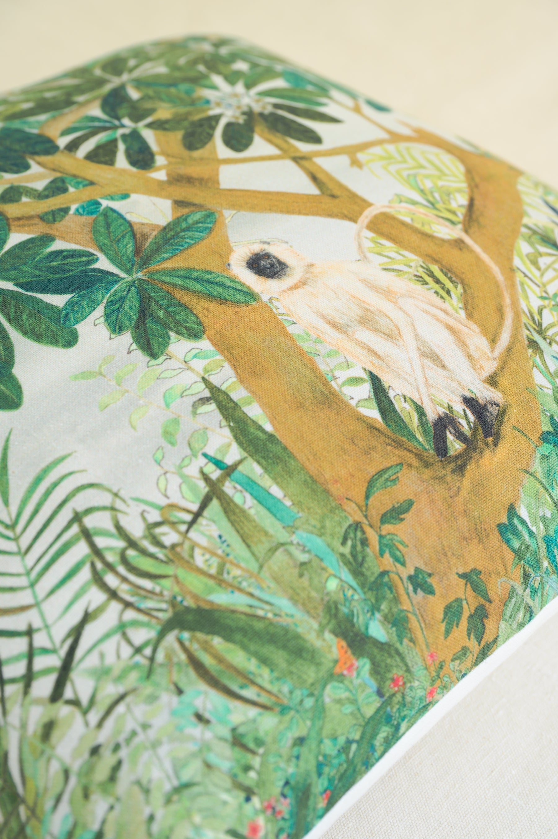 Champa with Langur | Cushion Cover