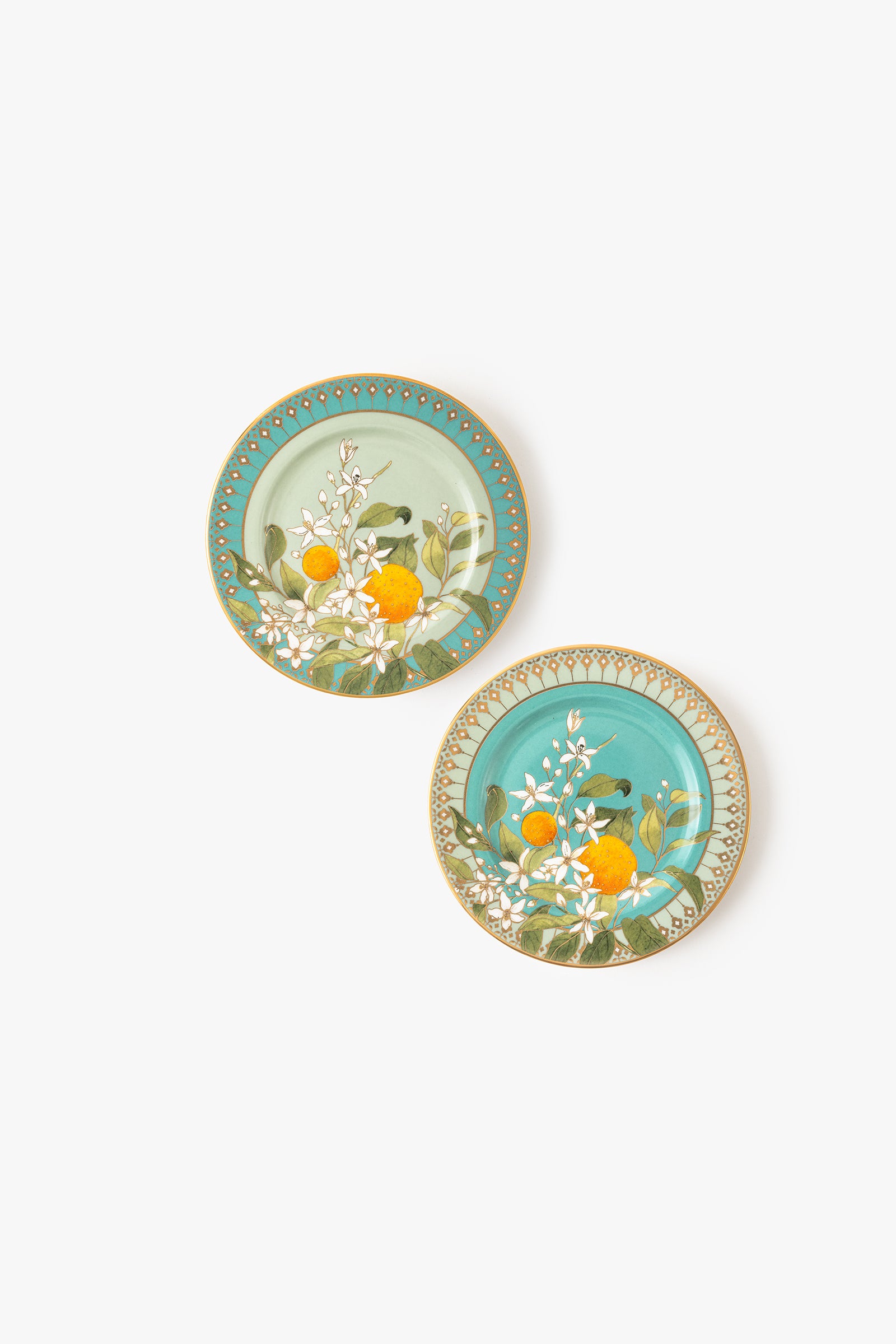 Tangerine Mini Plates with Stand