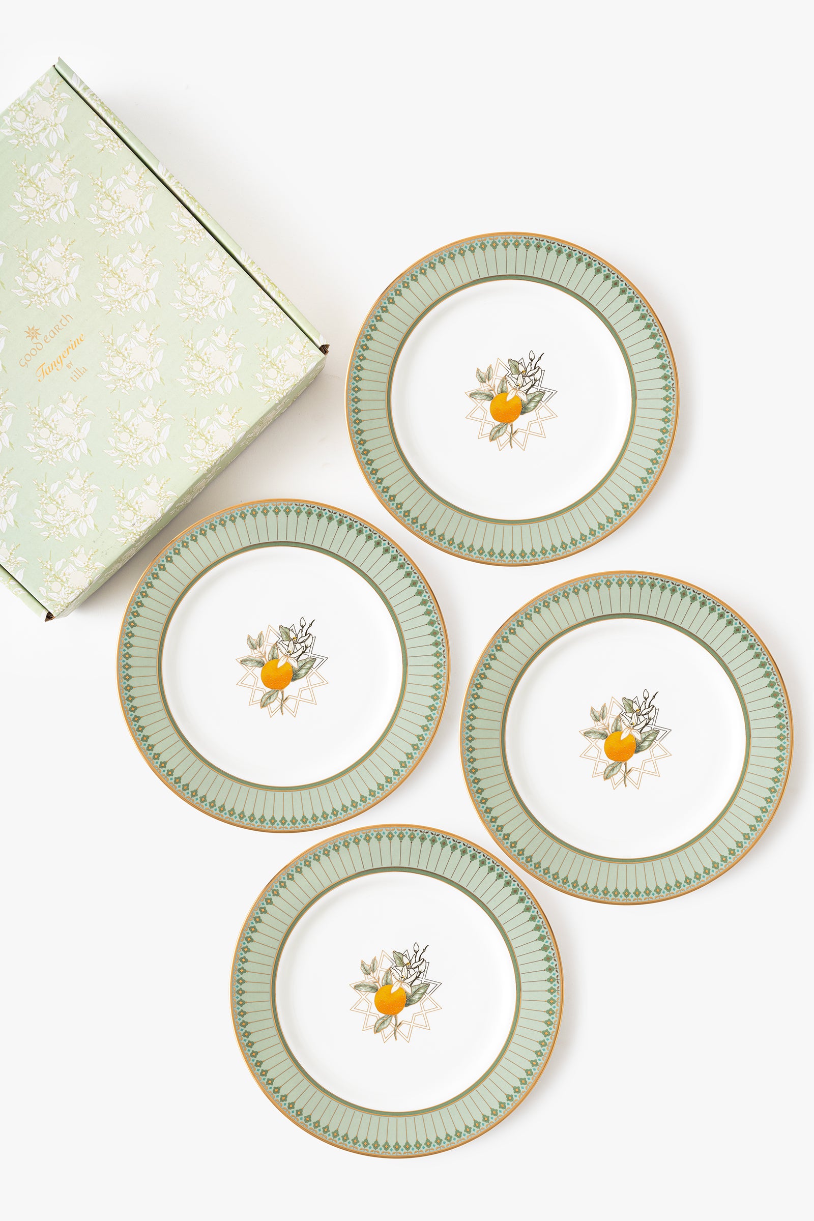 Tangerine Dinner Plates