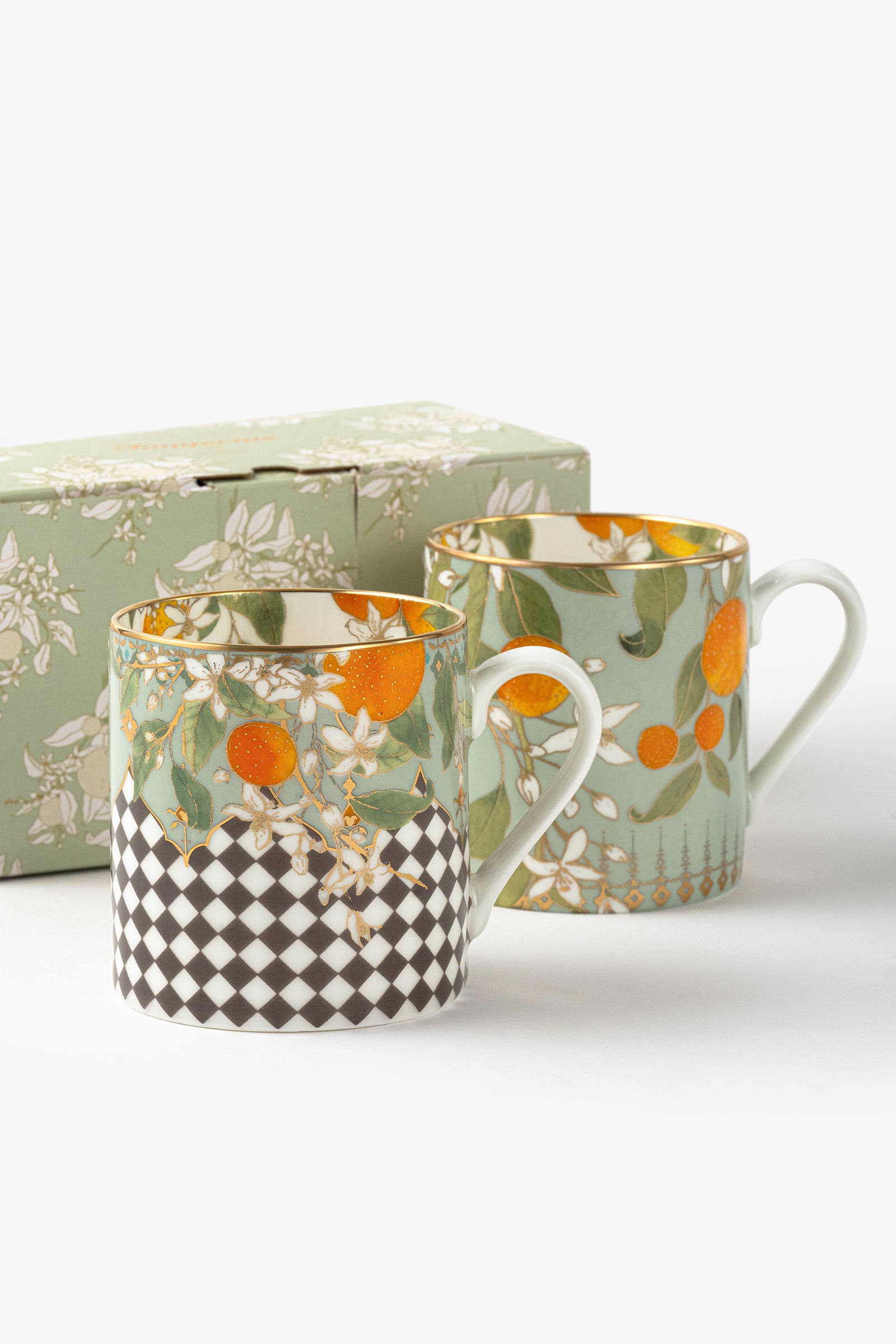 Tangerine Tea Mugs