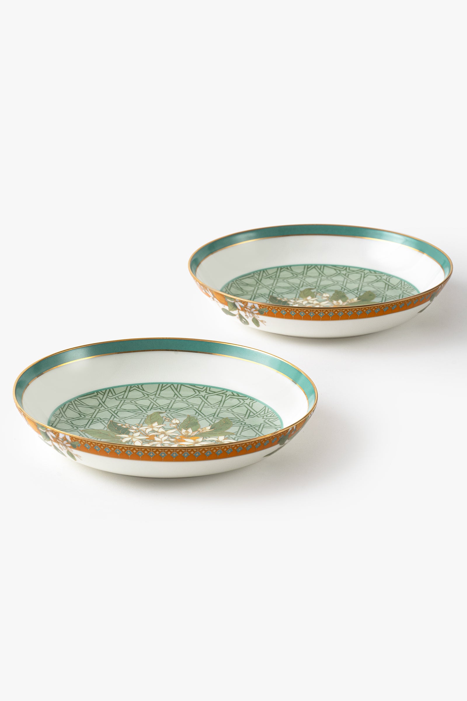 Tangerine Pasta Plates
