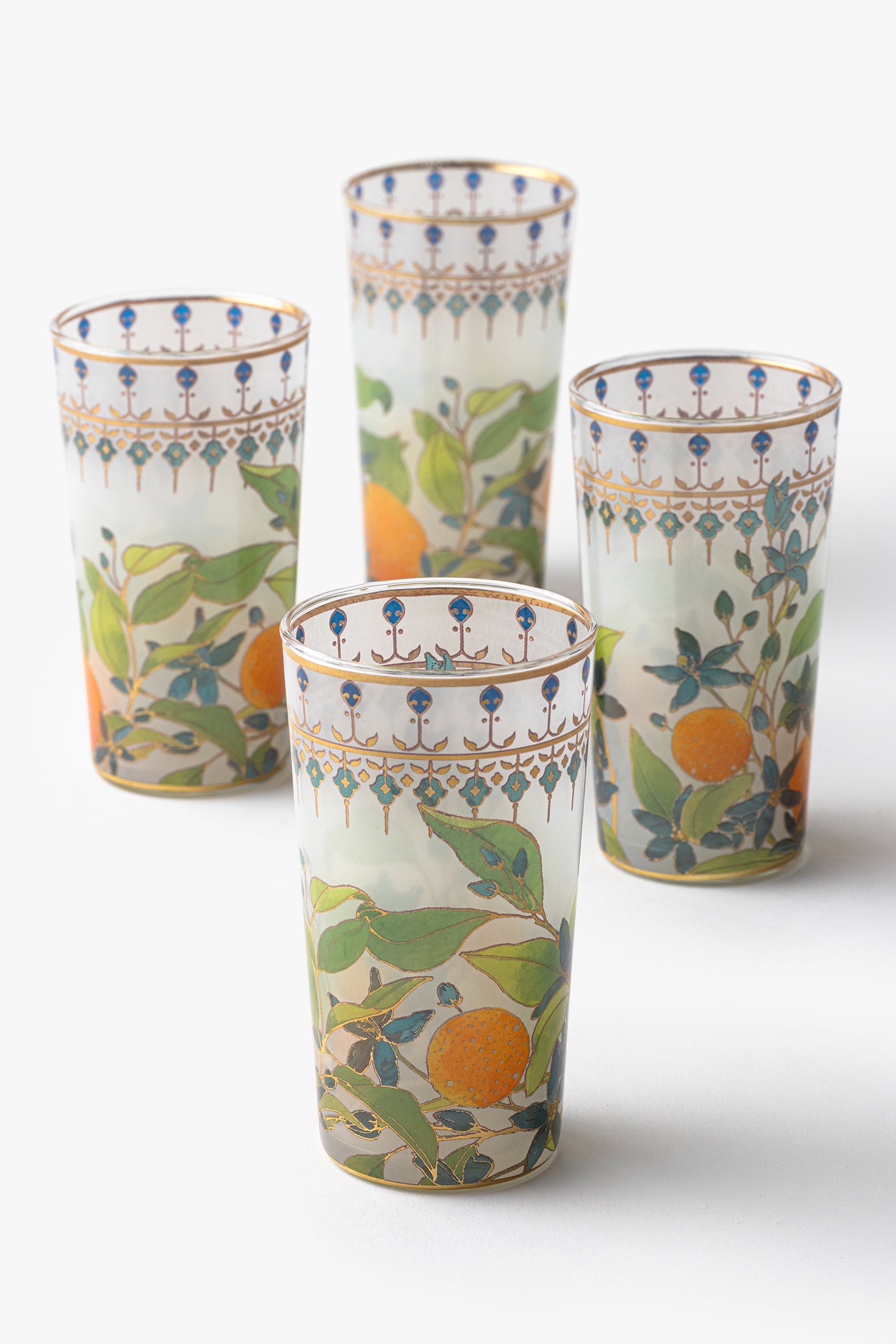 Tangerine Glass Tumblers