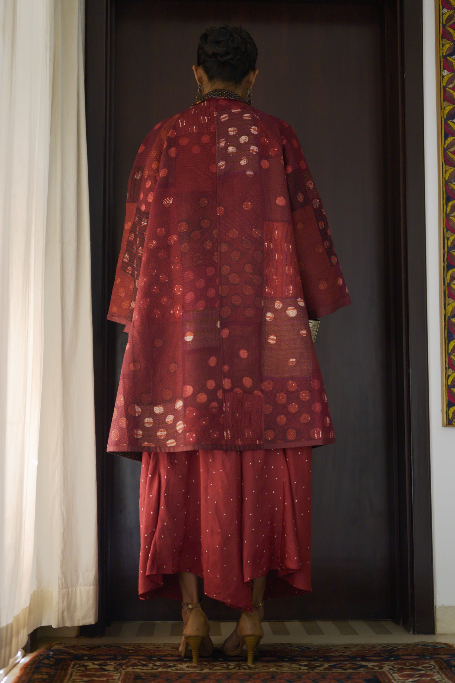 Kabira Jacket | Madder & Black