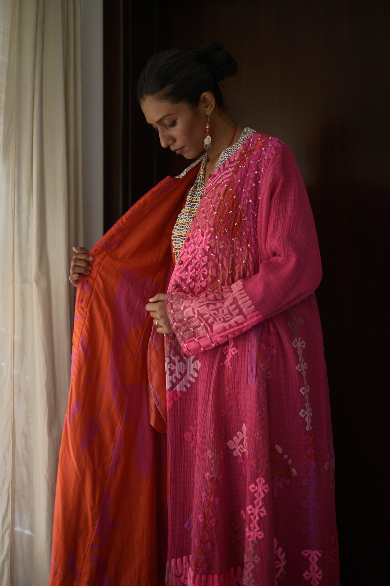 Qatab Jacket | Hot Pink