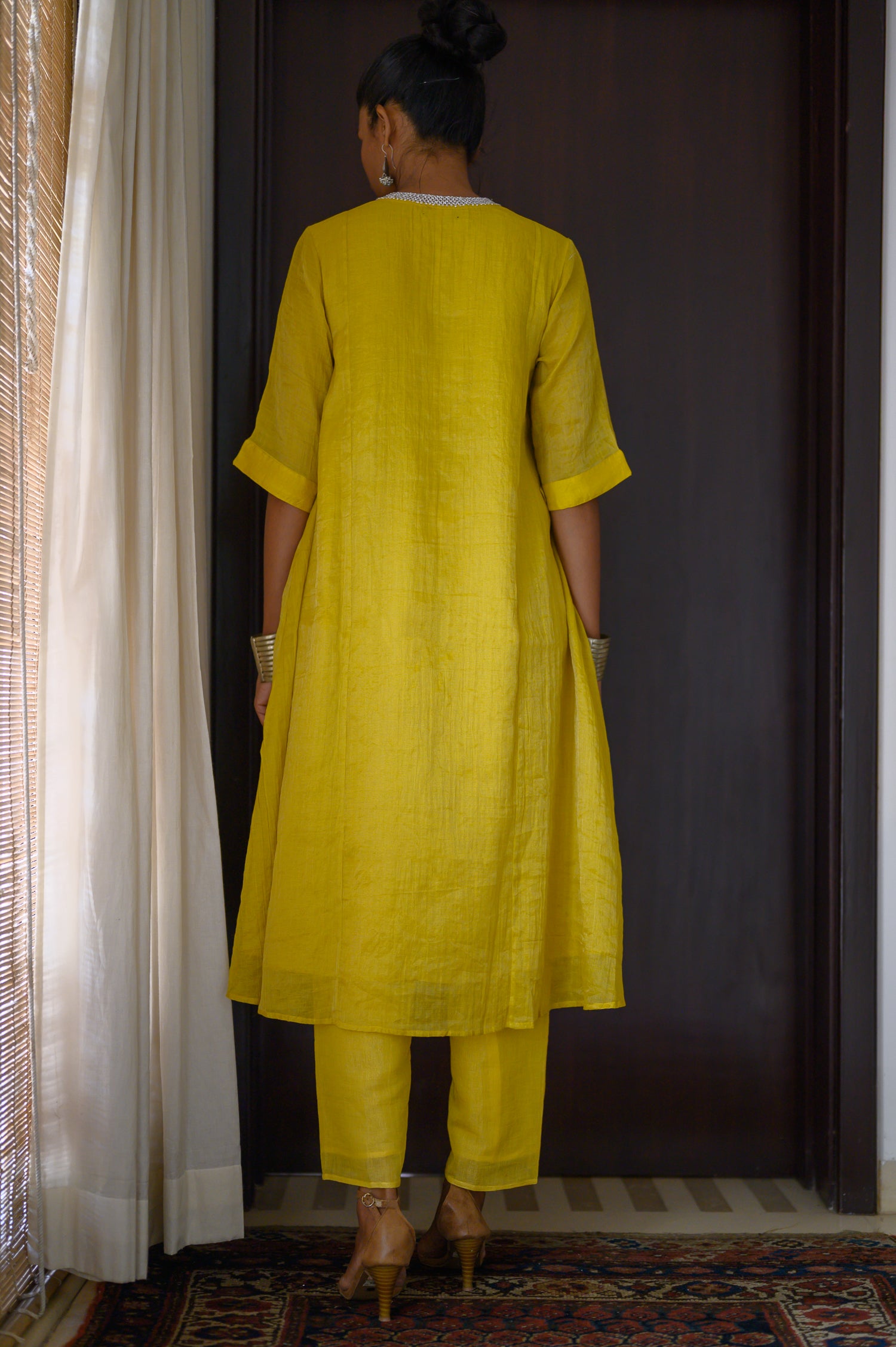 Choker Kurta | Mustard