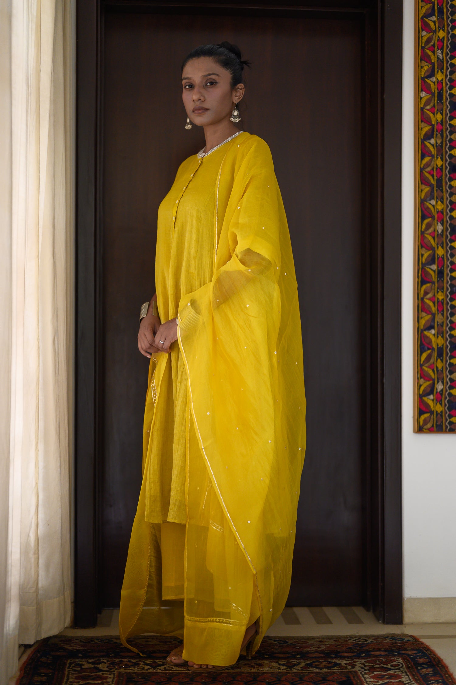 Choker Kurta | Mustard