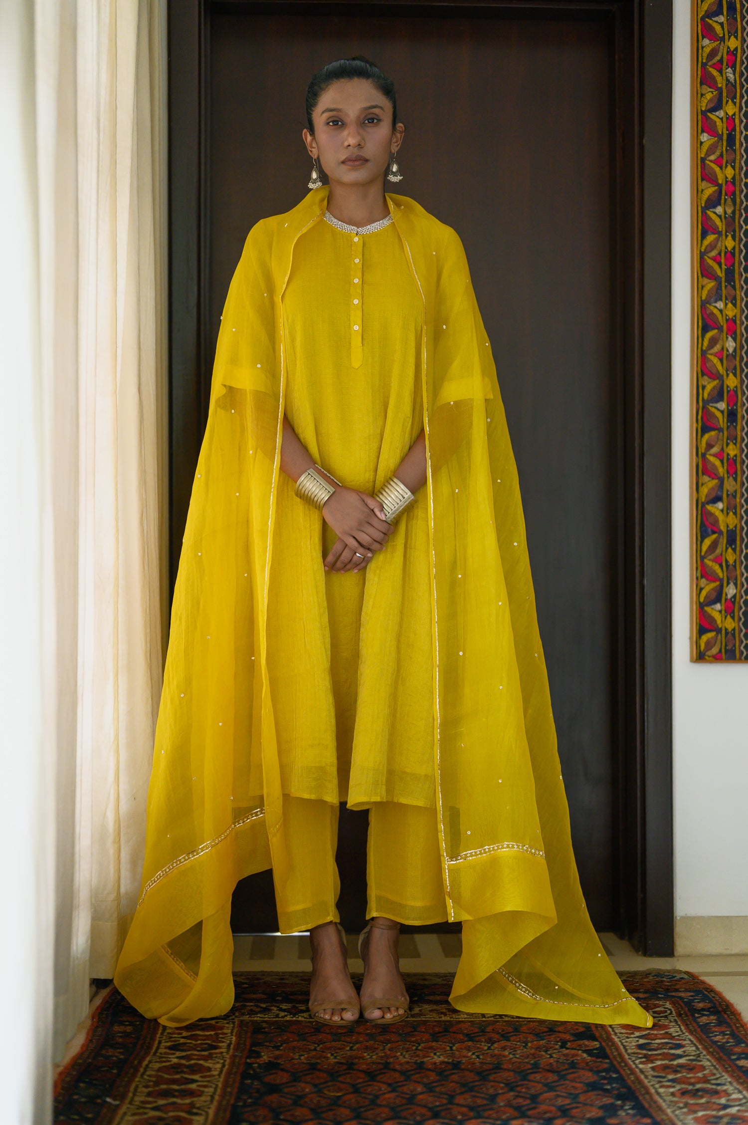 Choker Kurta | Mustard
