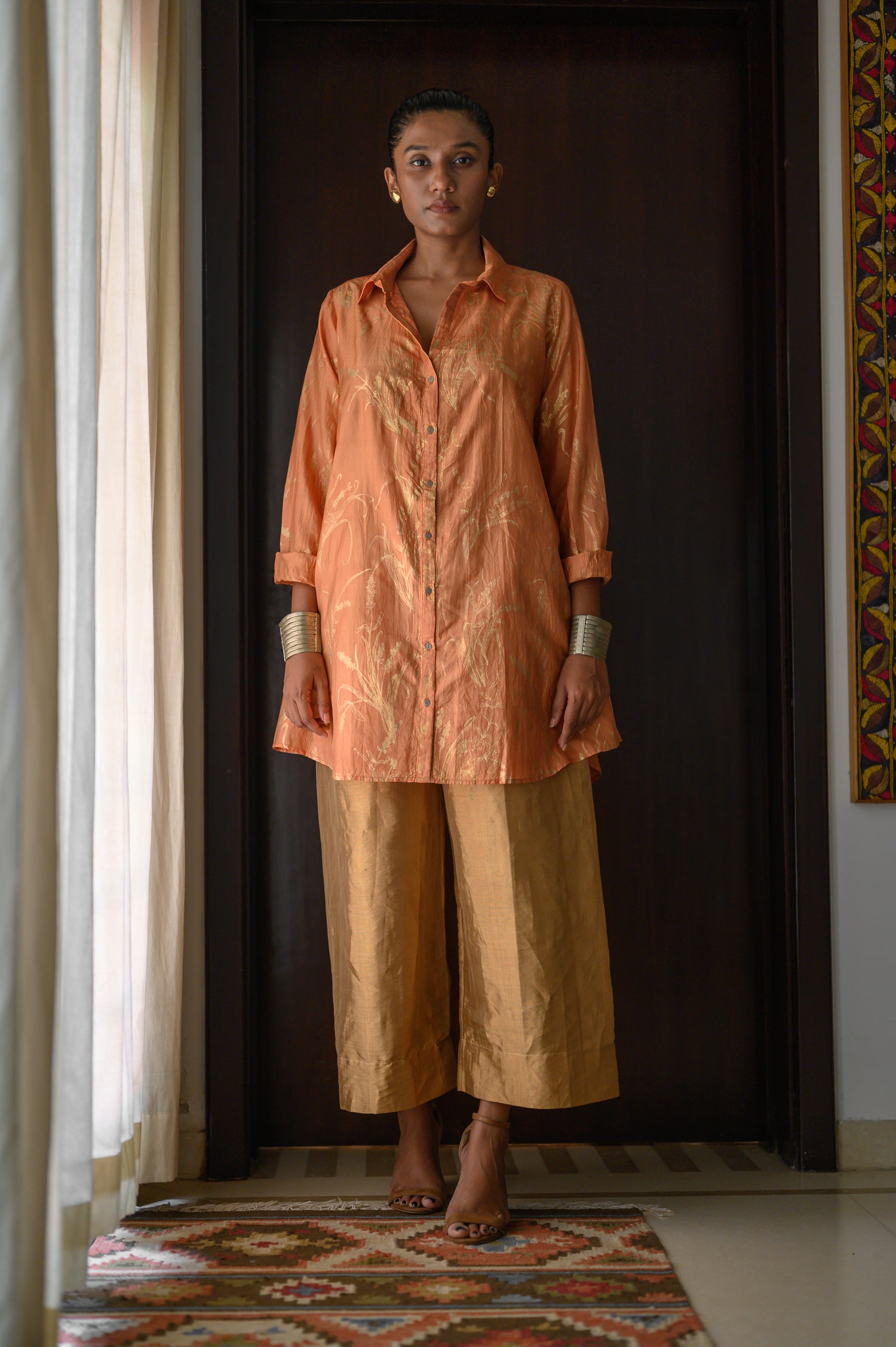 Loose Shirt | Lavender Print