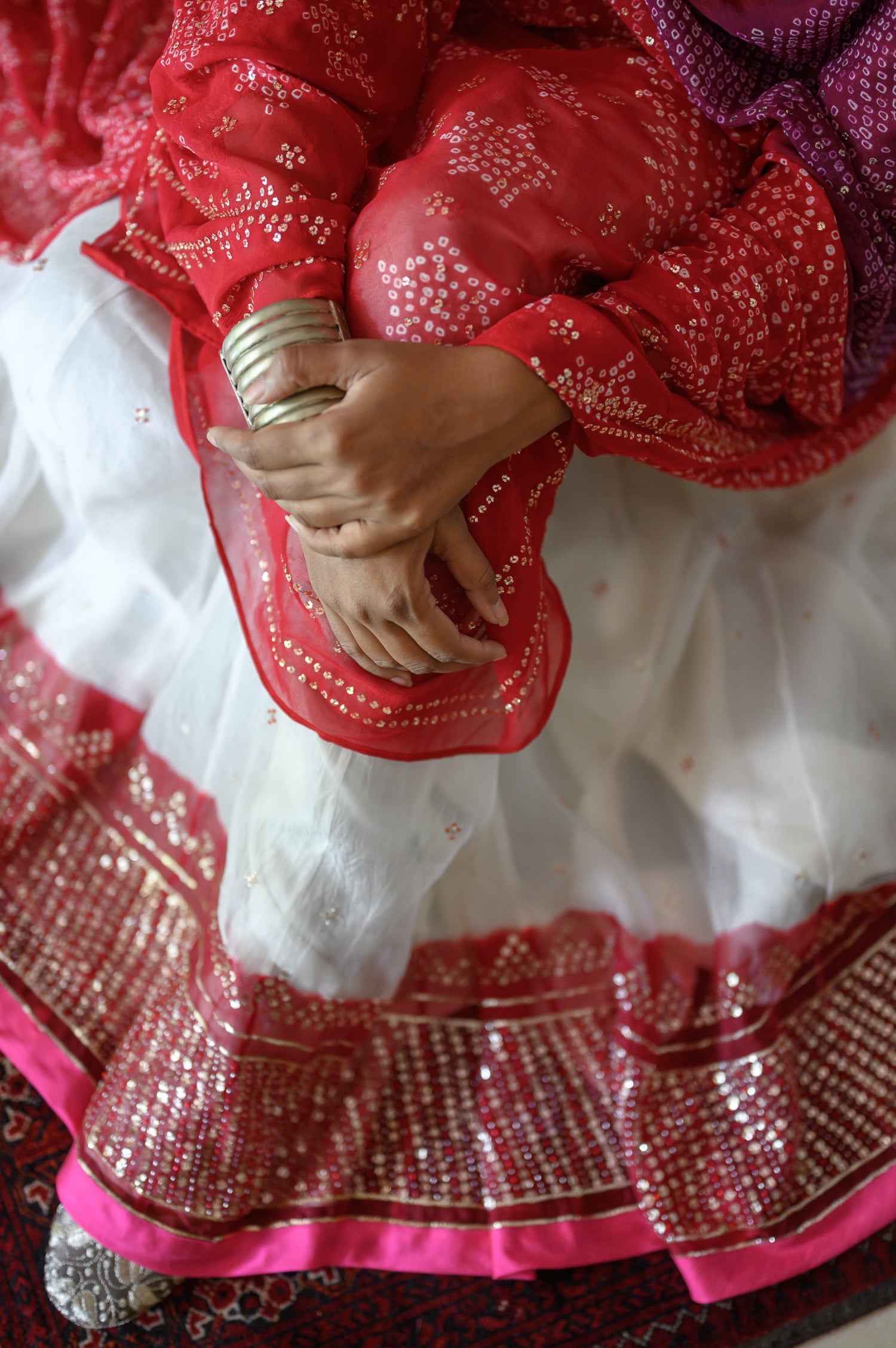 Panetar Lehenga Set | Purple & Vermilion