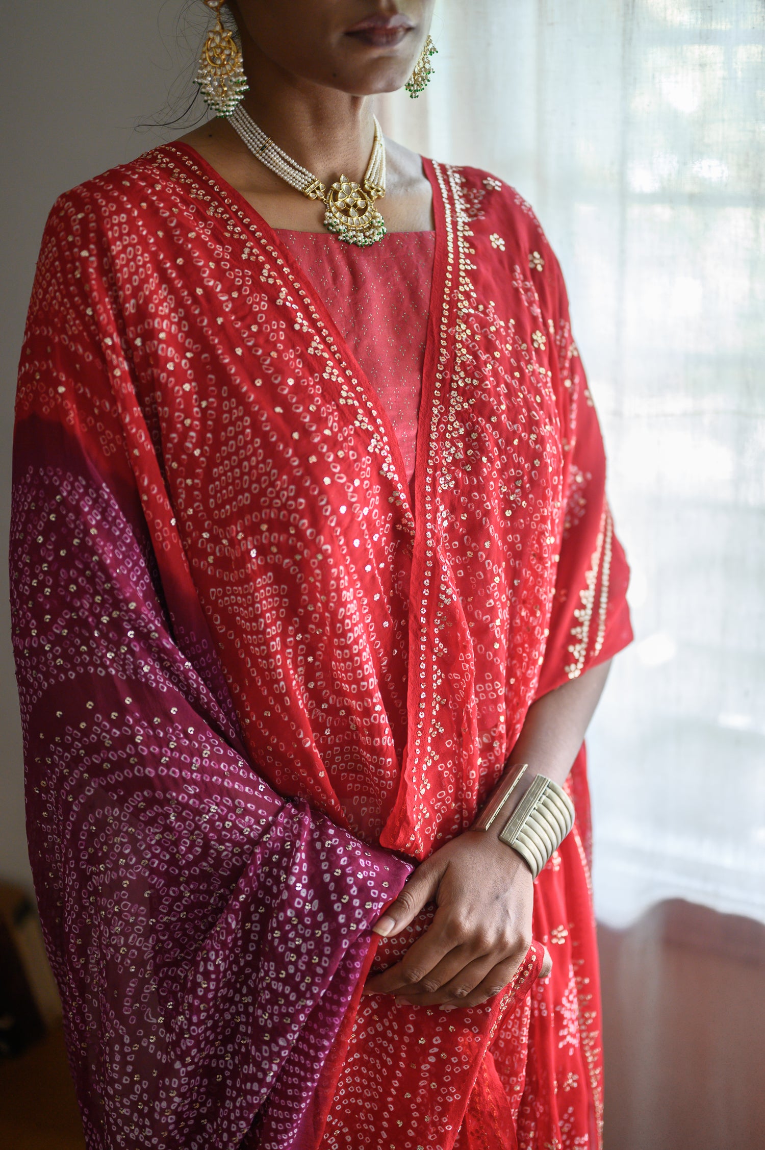 Panetar Lehenga Set | Purple & Vermilion