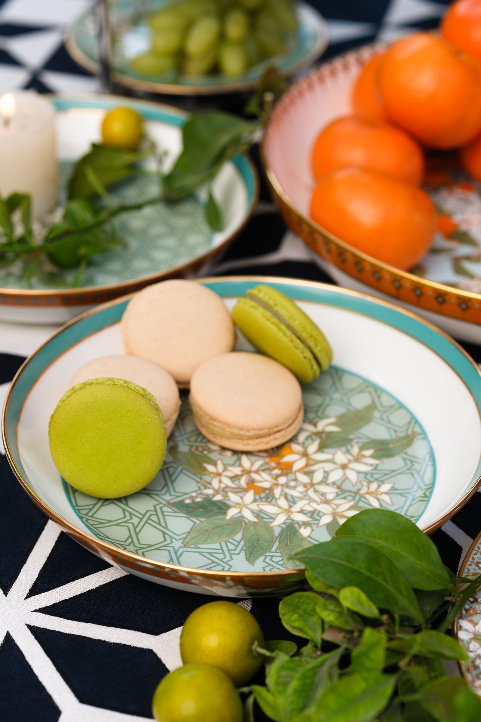 Tangerine Pasta Plates
