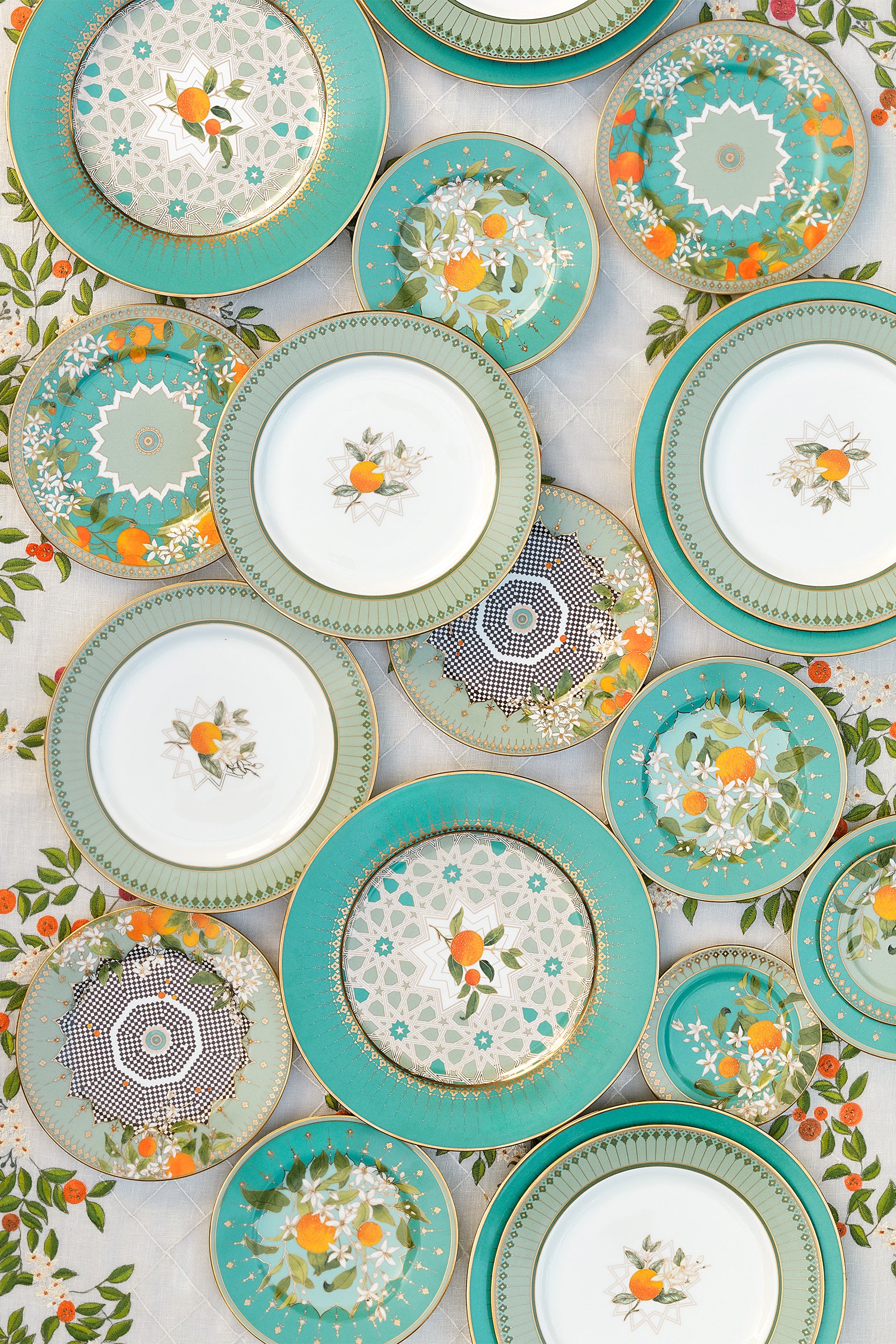 Tangerine Dinner Plates