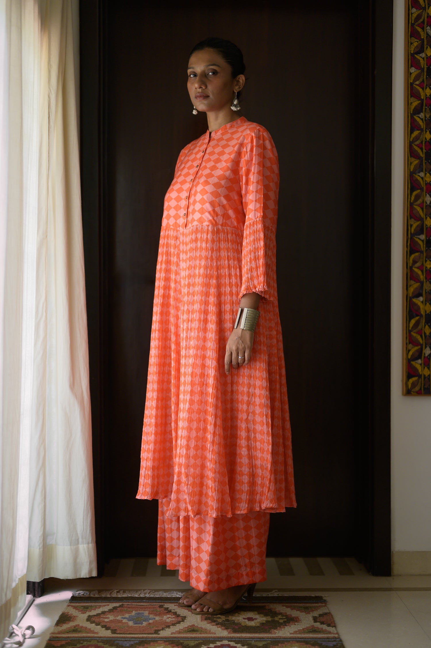Layla Kurta | Small Diamonds