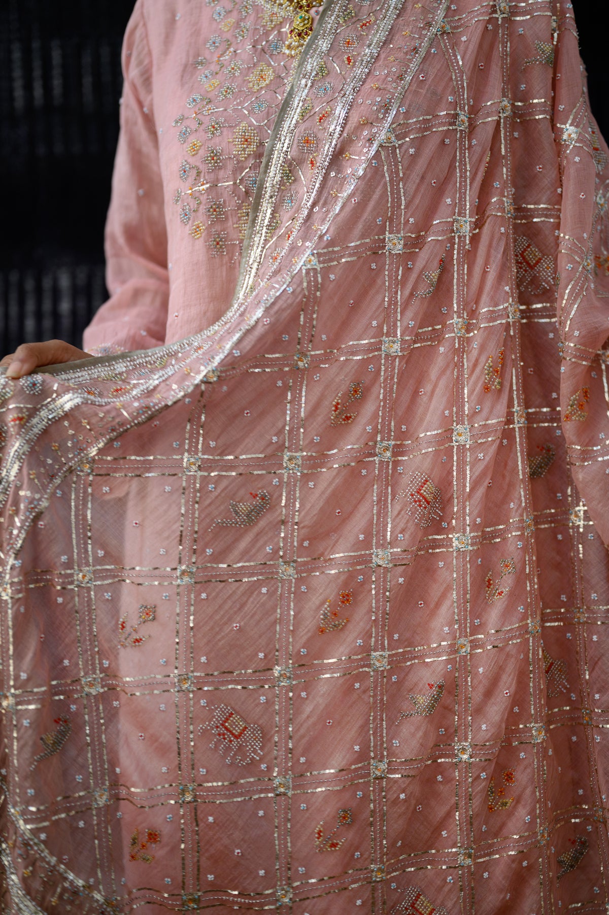 Patan Lehenga & Kurta Set | Onion Pink