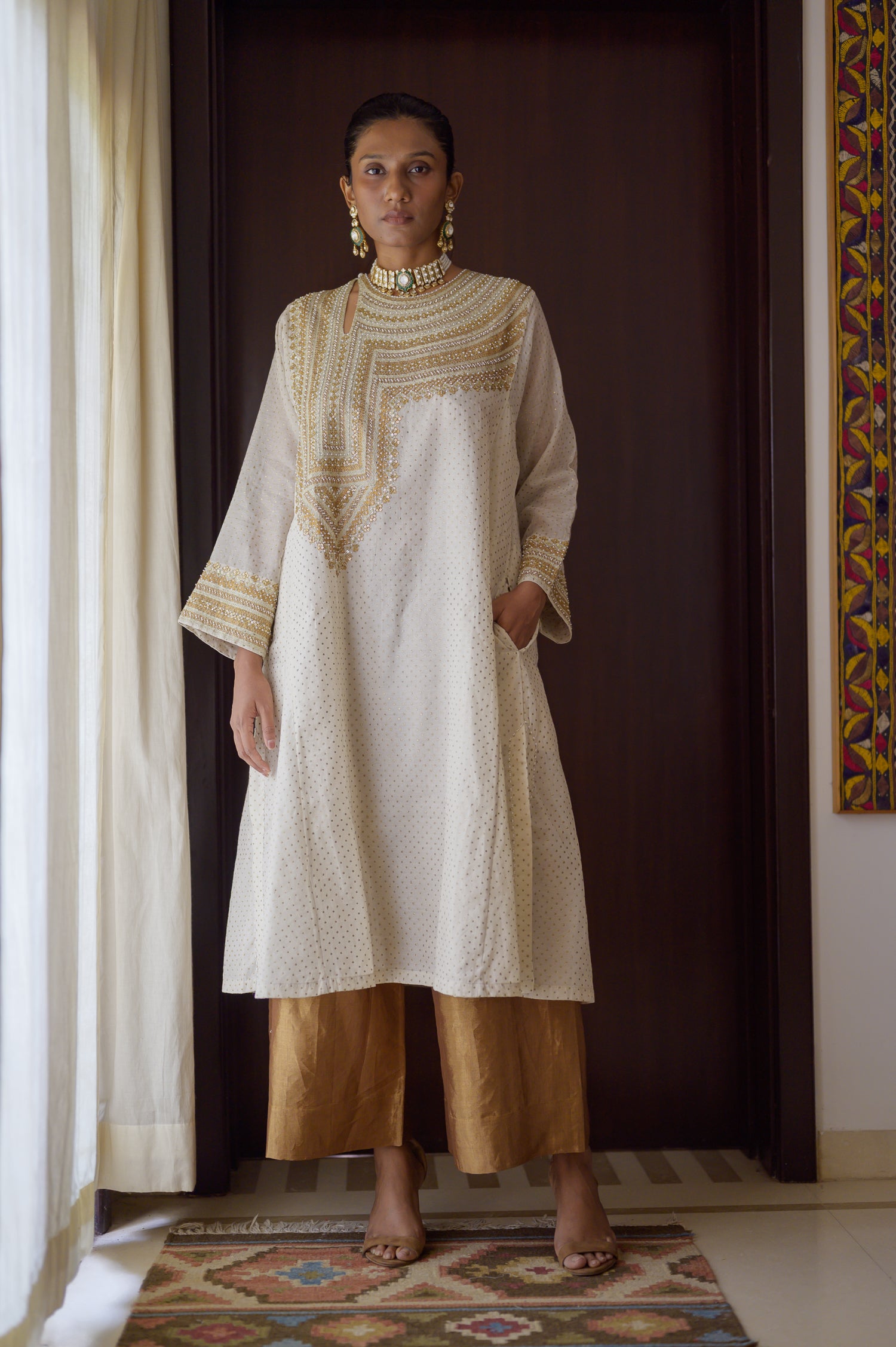 Afghan Kurta | Natural