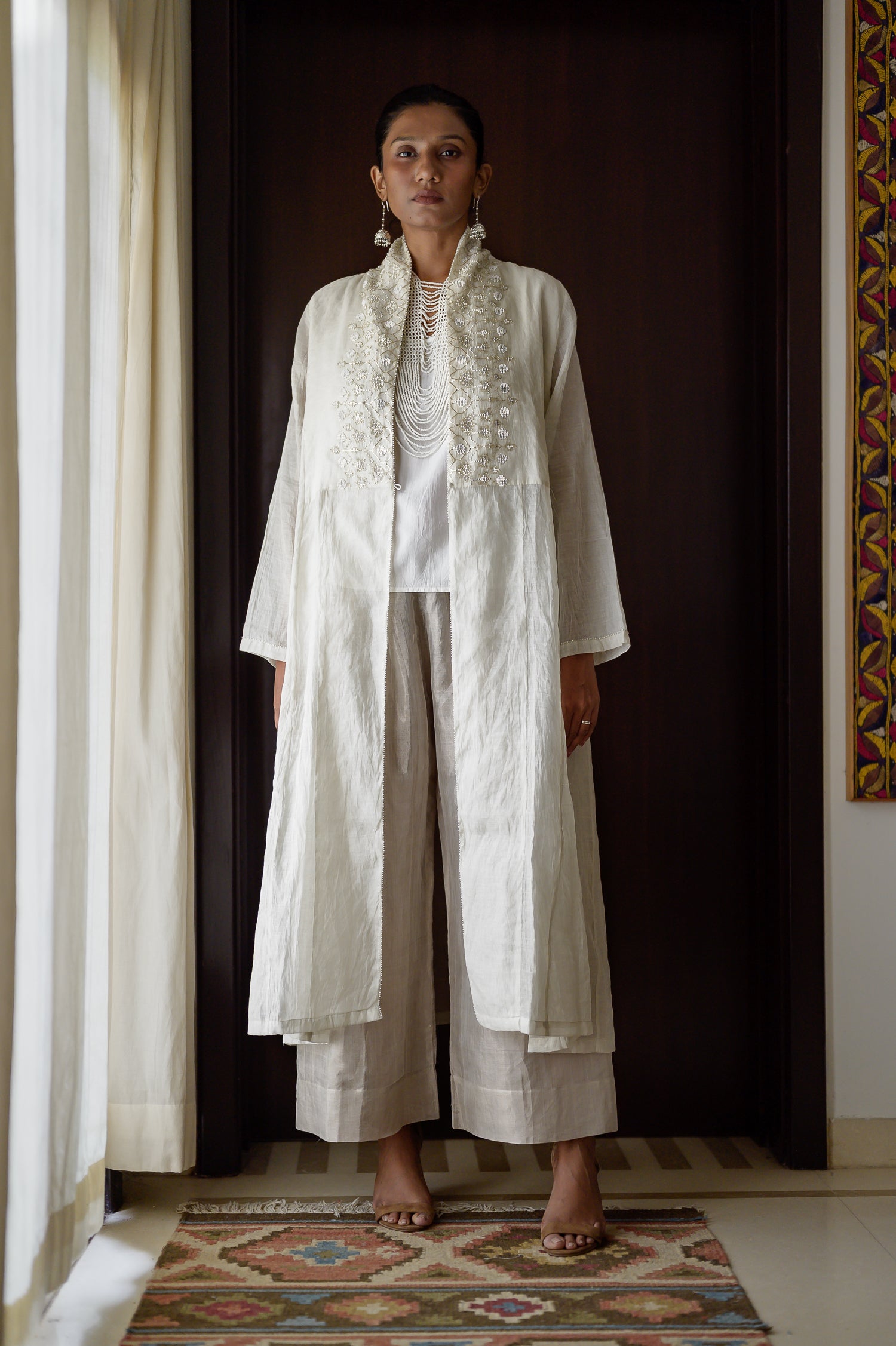 Afsara Jacket | Natural White