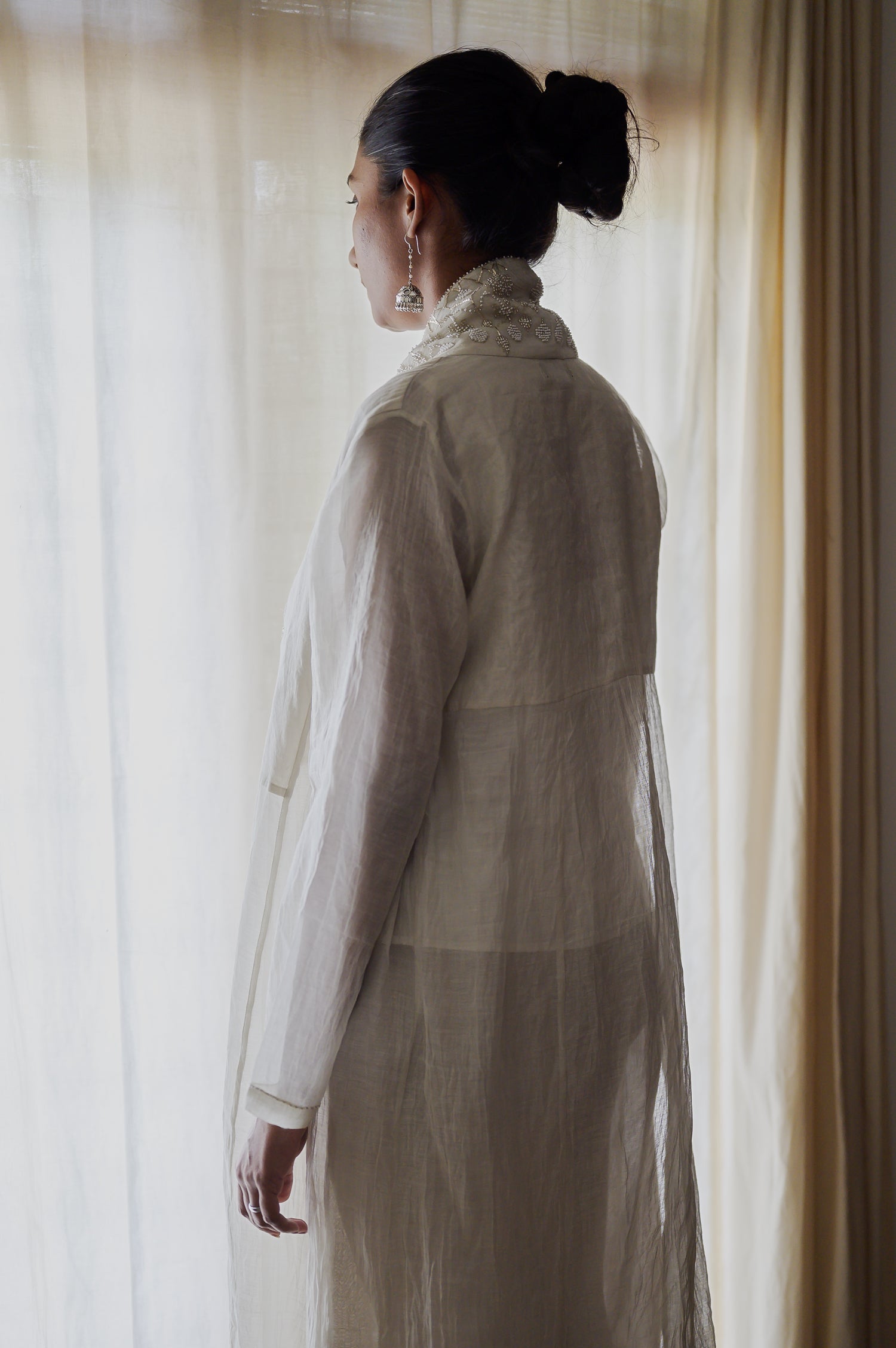 Afsara Jacket | Natural White