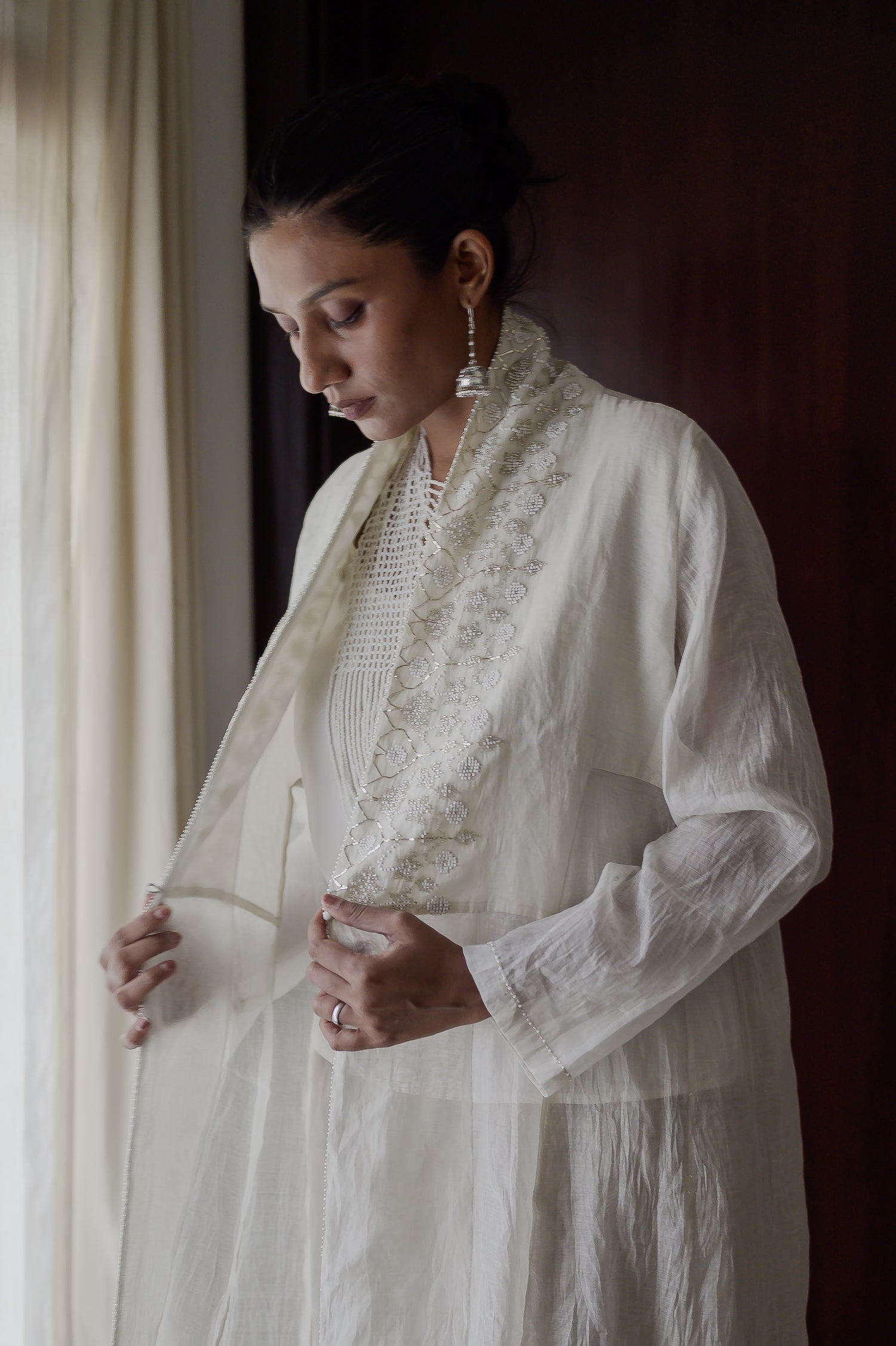 Afsara Jacket | Natural White