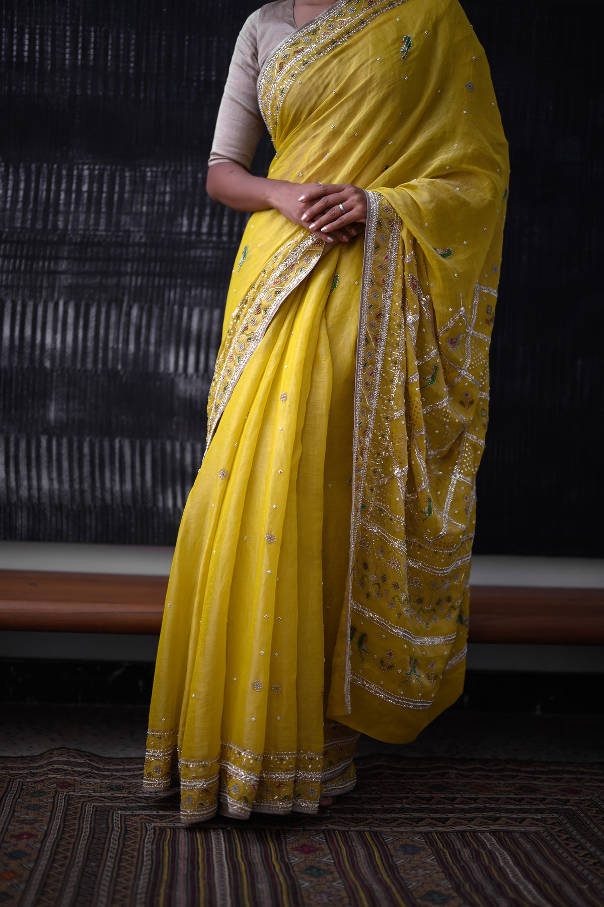 Patan Saree | Mustard Yellow