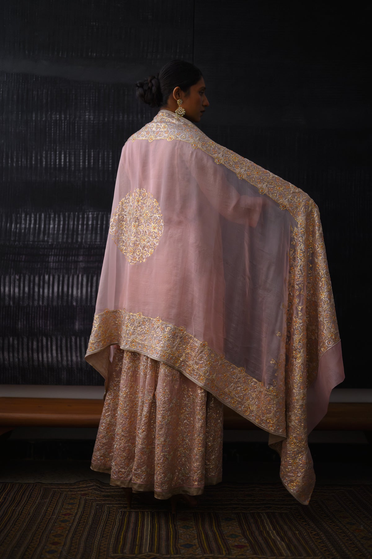 Charbagh Sharara Set | Onion Pink