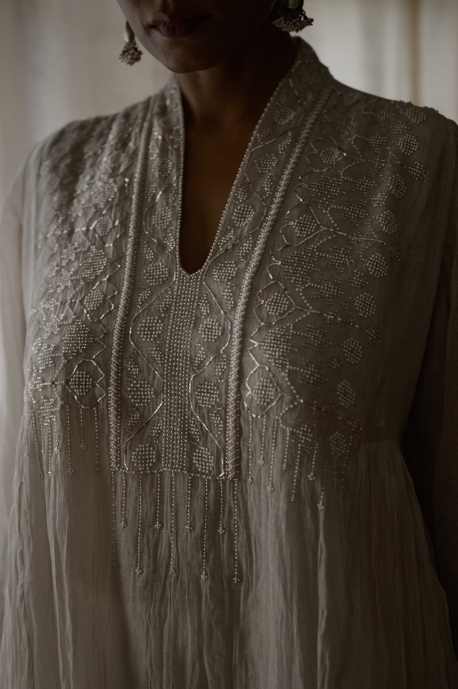 Afsara Kurta | Natural White