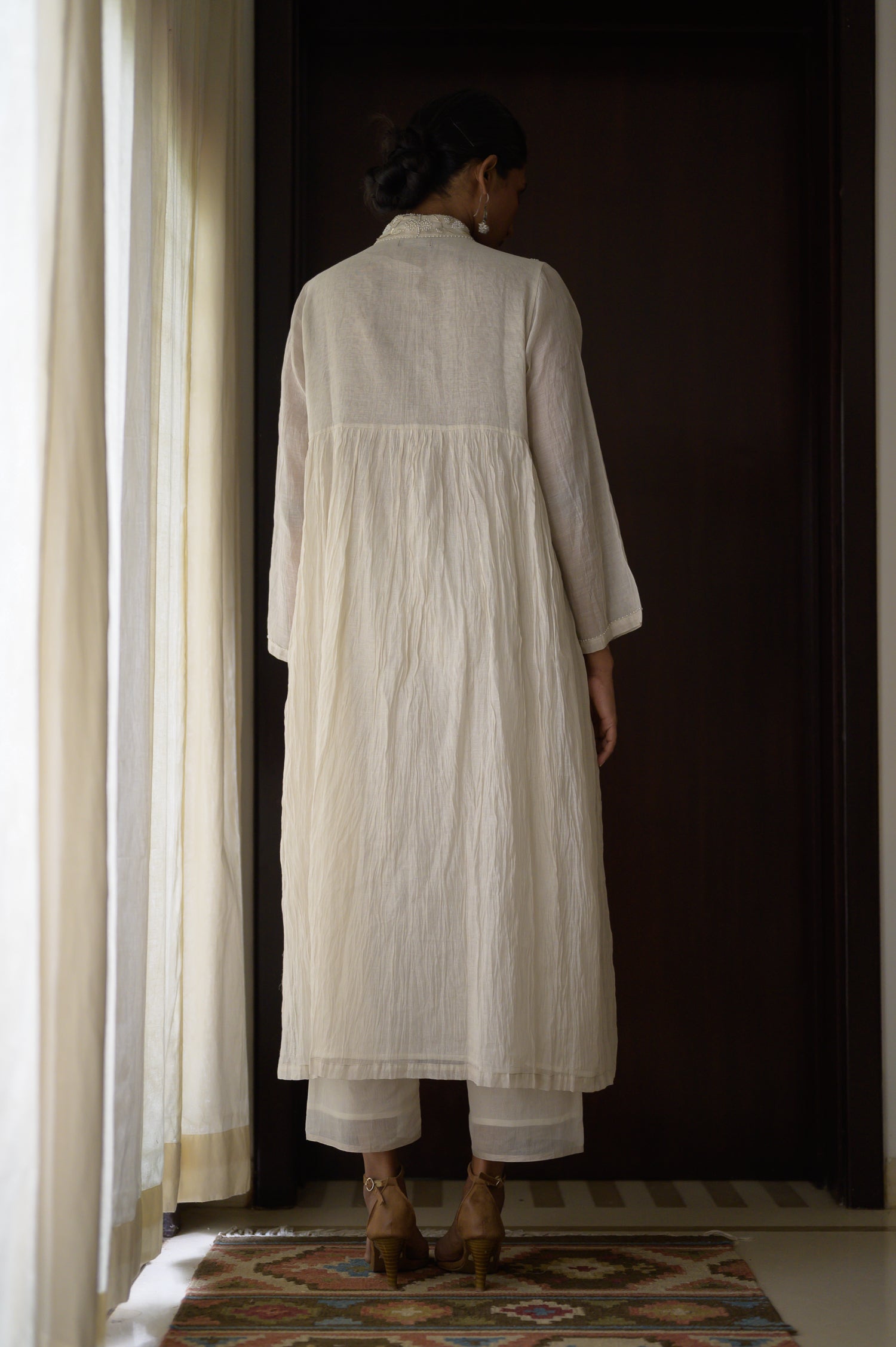Afsara Kurta | Natural White
