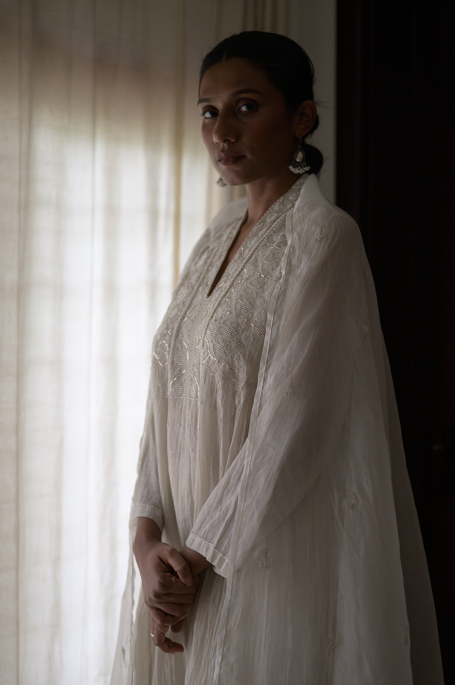 Afsara Kurta | Natural White
