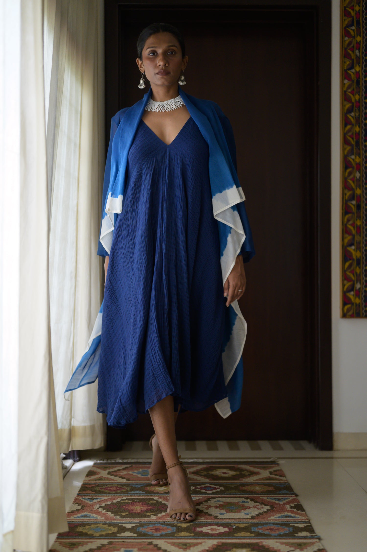 Spaghetti Dress | Indigo Blue