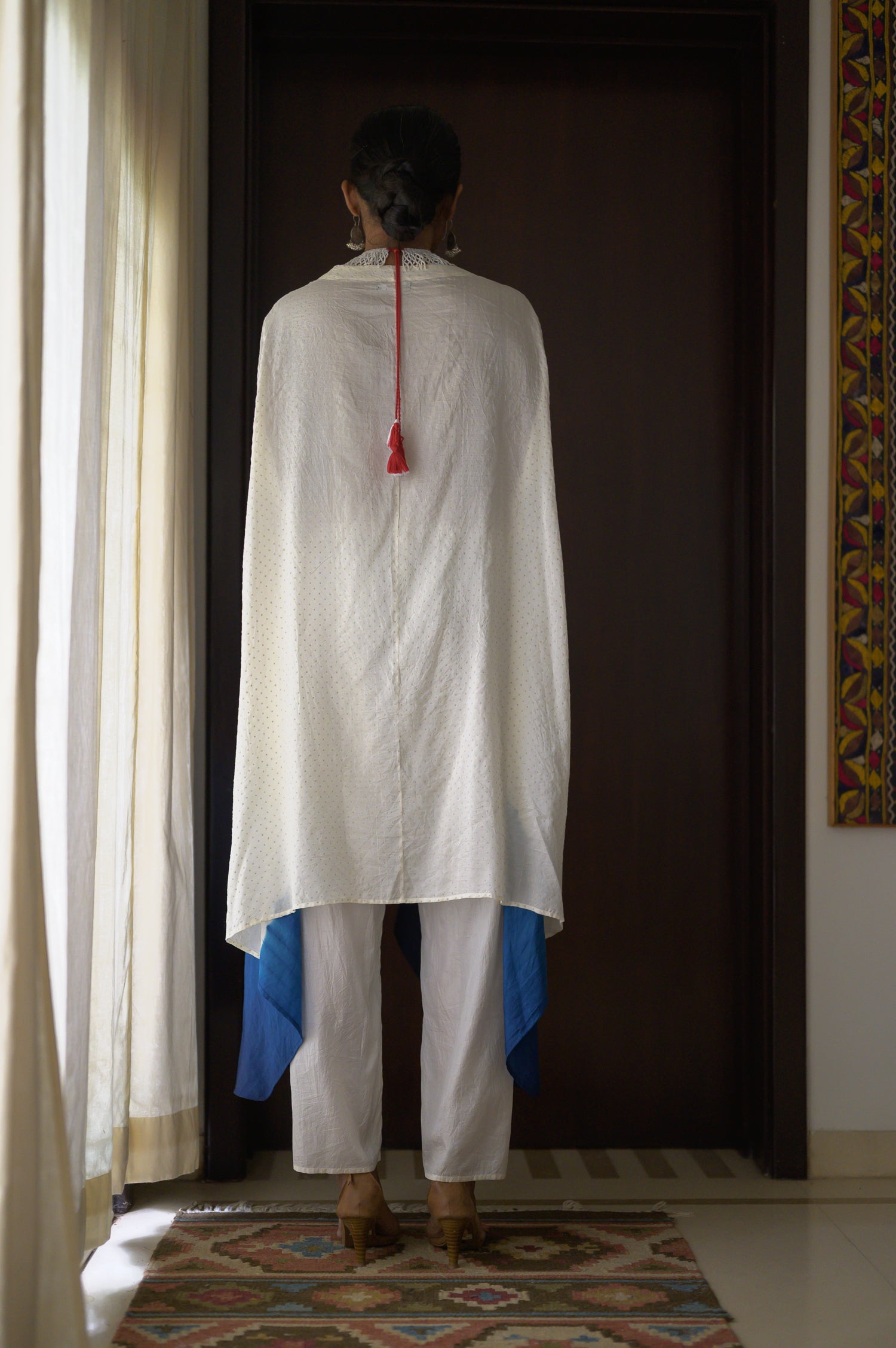 Poncho | Ombre | Indigo Blue
