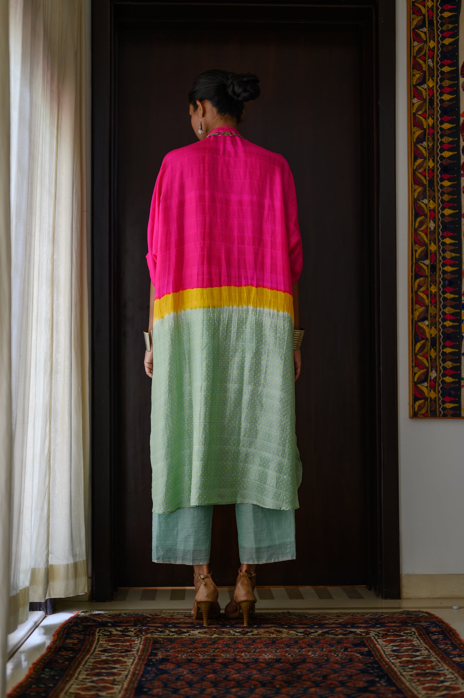 Long Kaftan | Tea Green