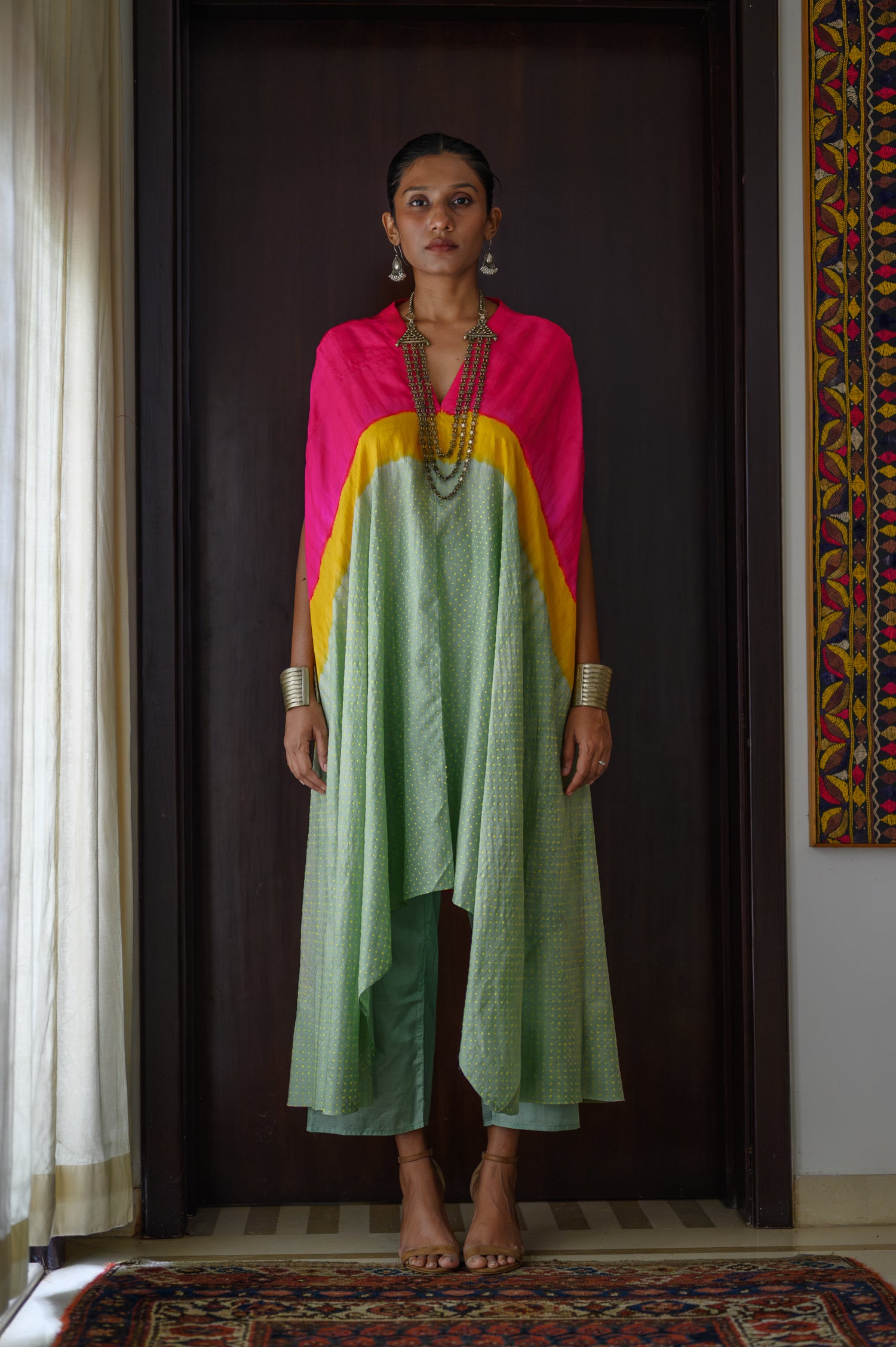 Poncho | Tea Green