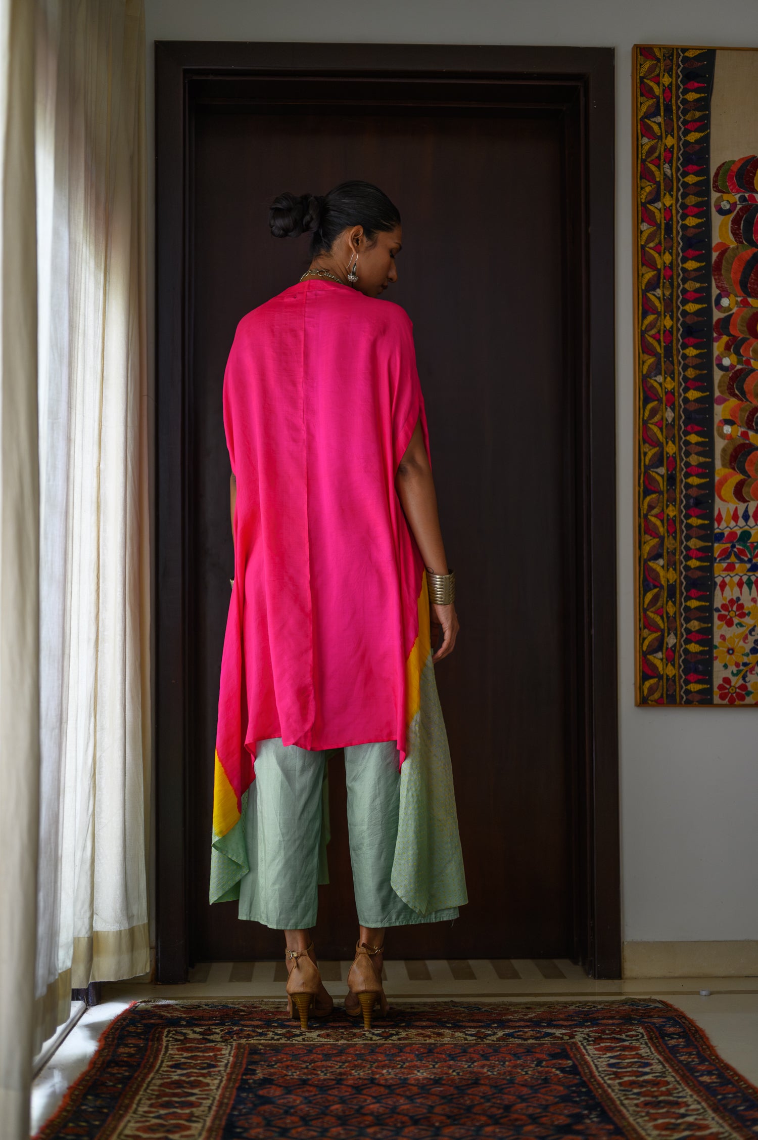 Poncho | Tea Green