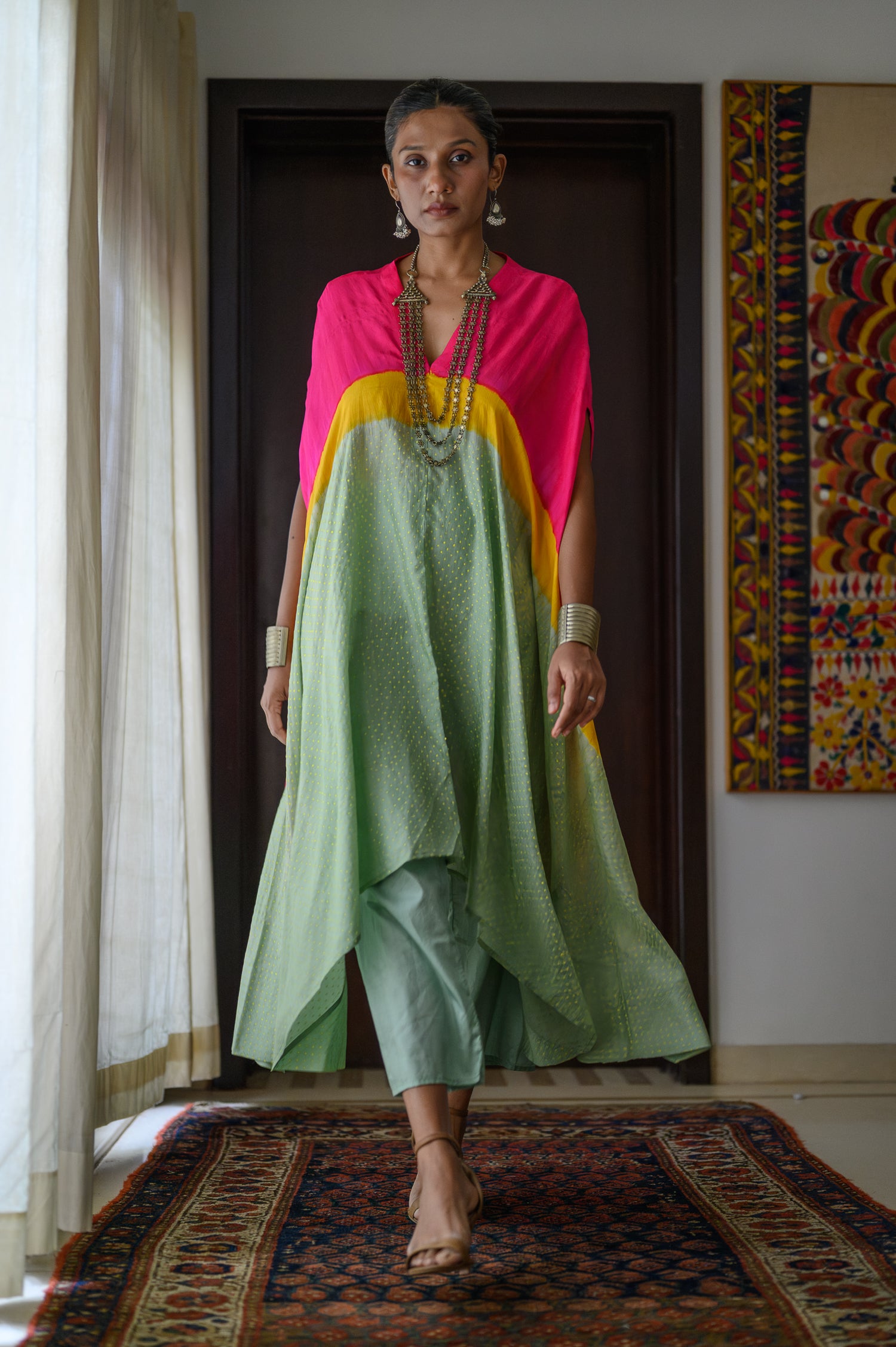 Poncho | Tea Green