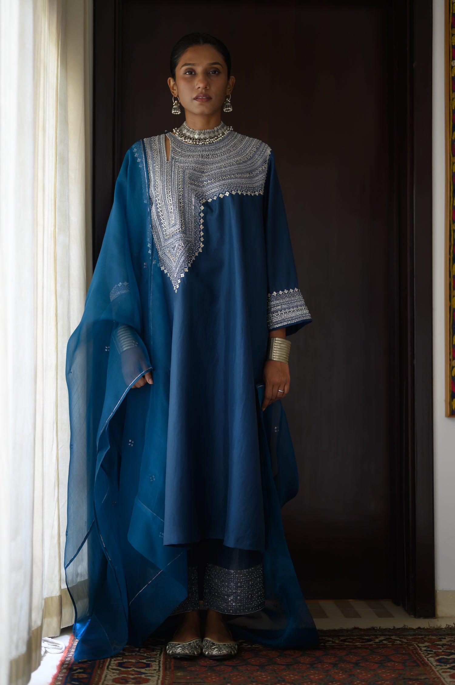 Afghan Kurta | Blue