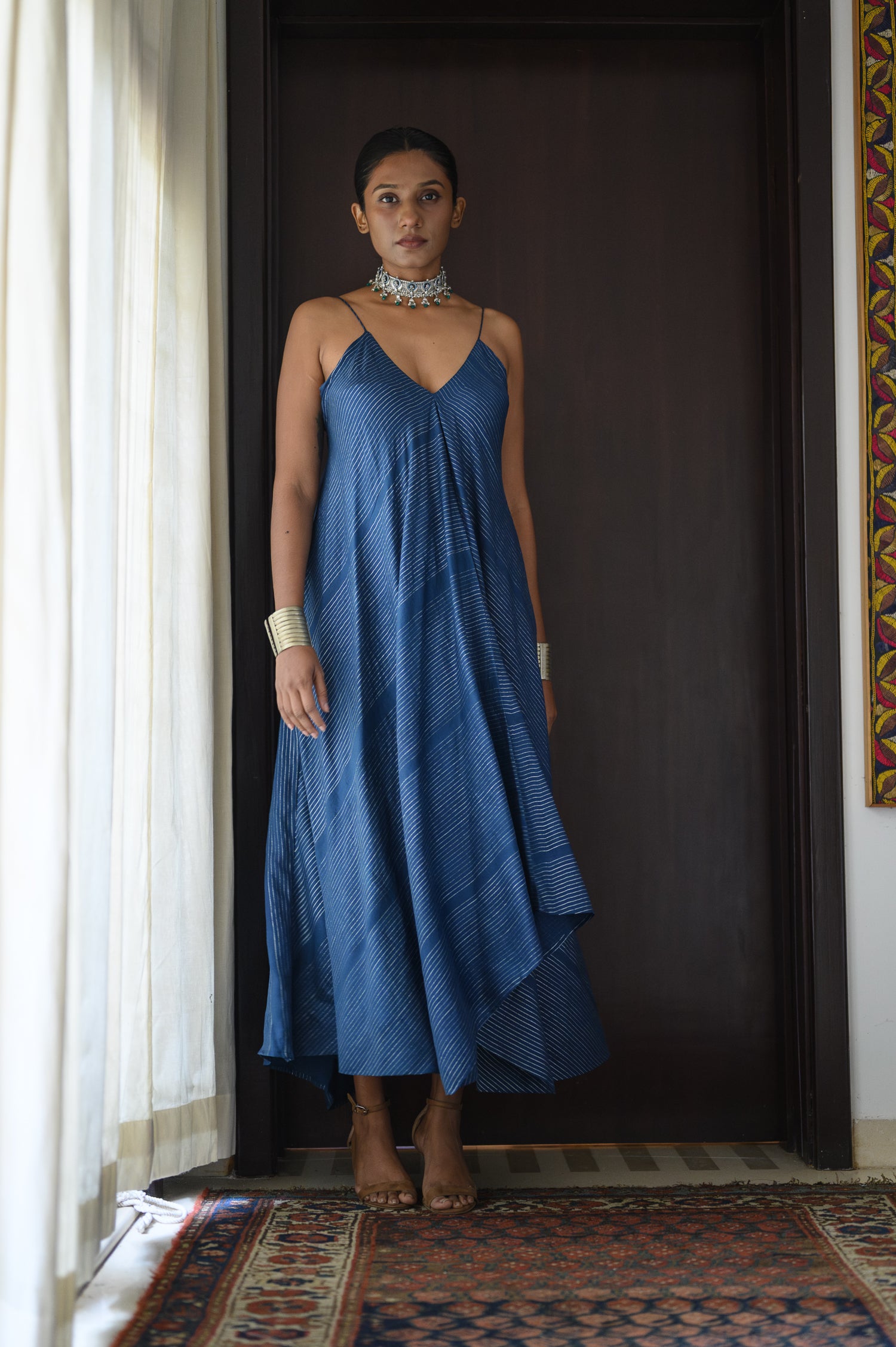 Spaghetti Dress | Pinstripes