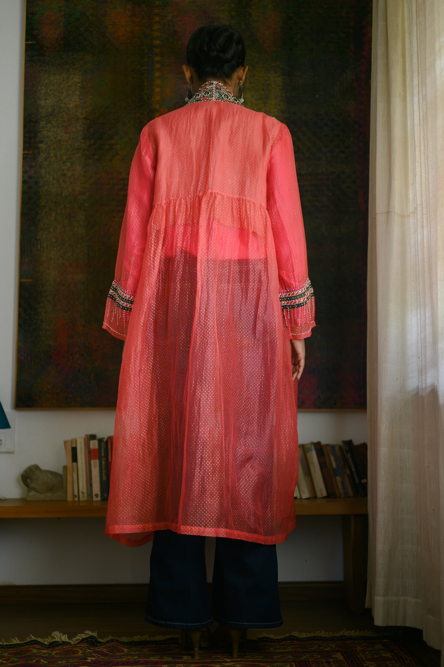 Balochi Jacket | Coral
