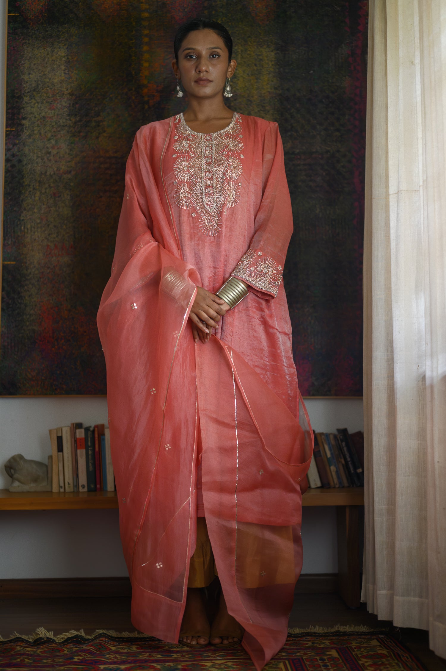 Sitara Kurta | Old Rose