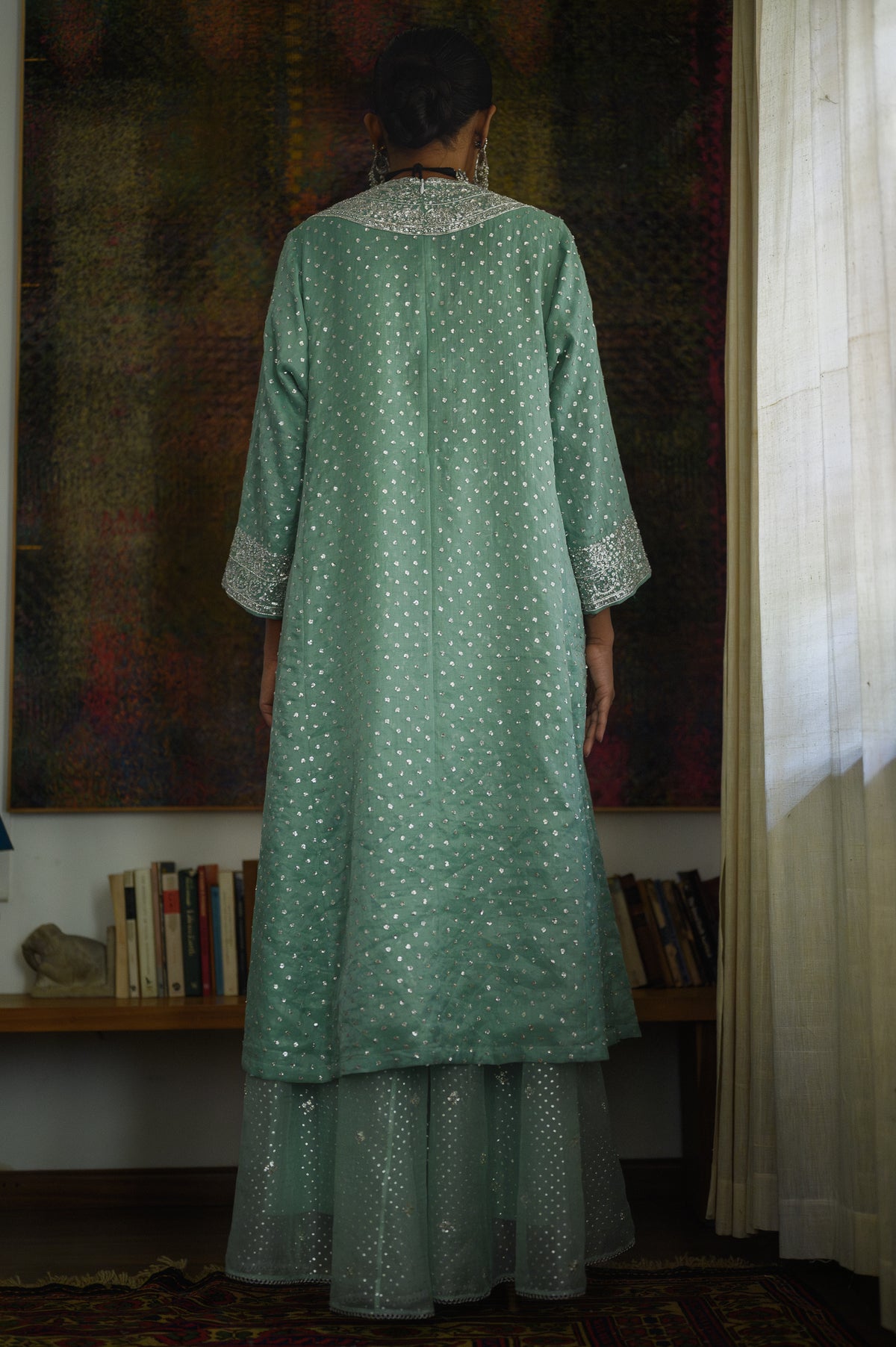 Amreen Abho Set | Tea Green