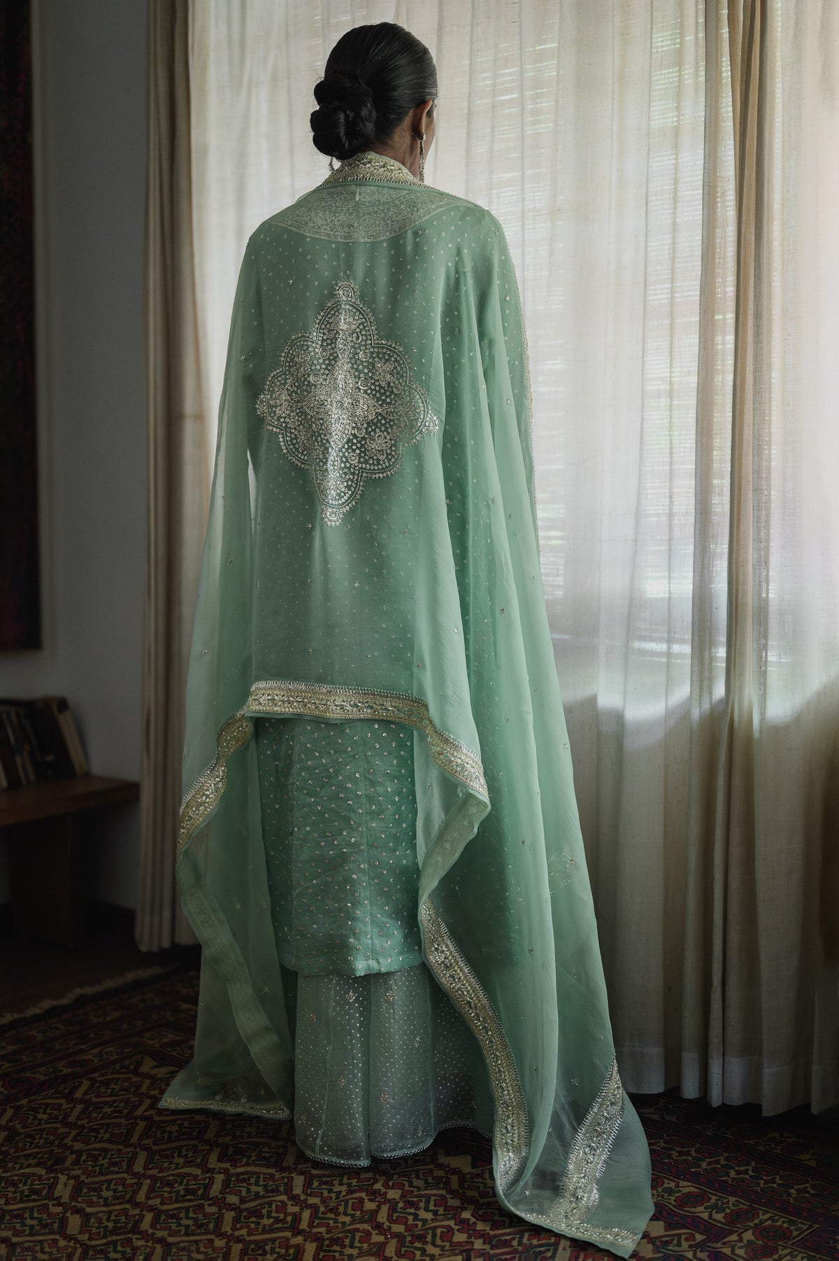Amreen Abho Set | Tea Green