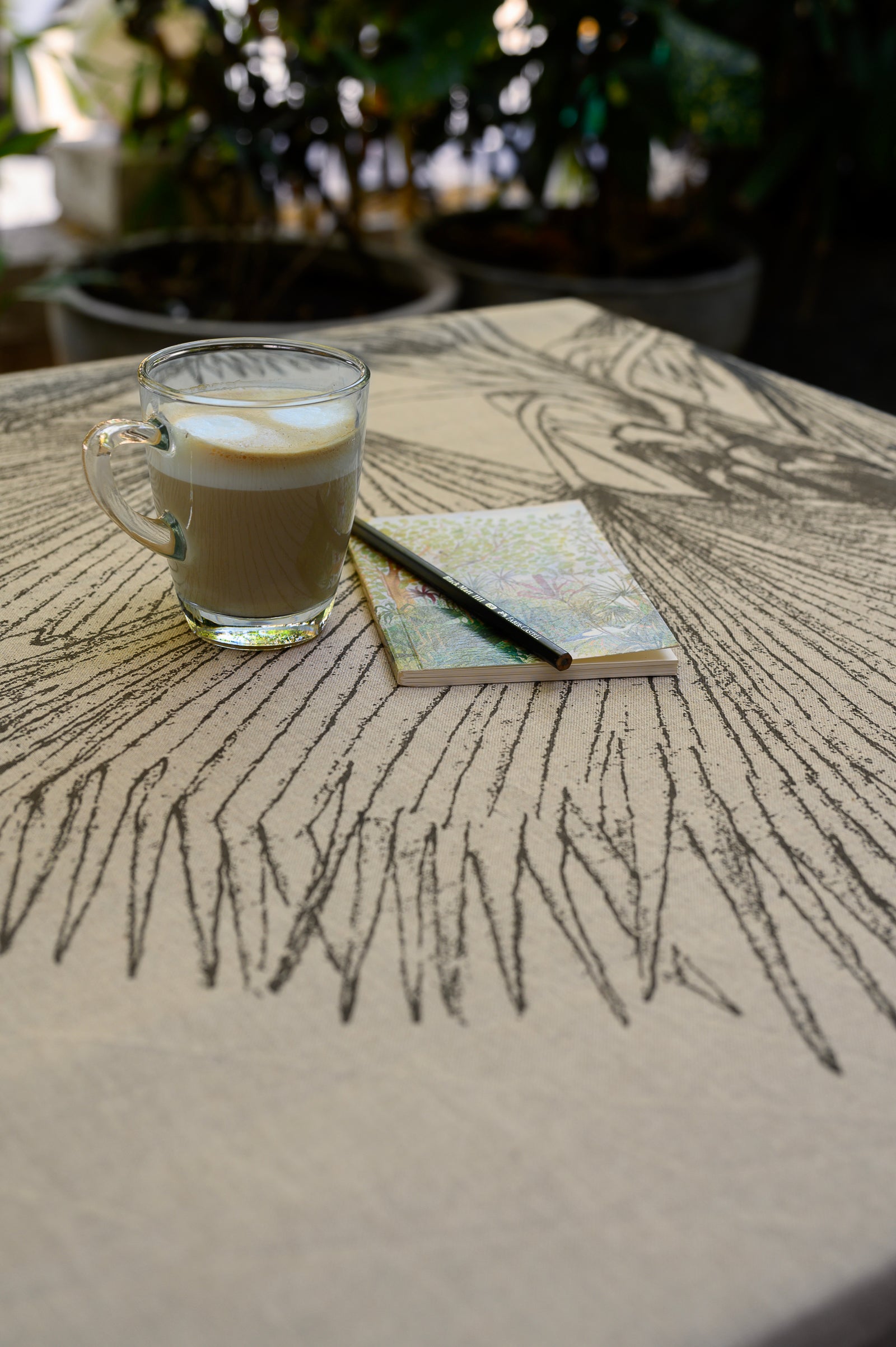 Fan Palm Print | Table Cloth