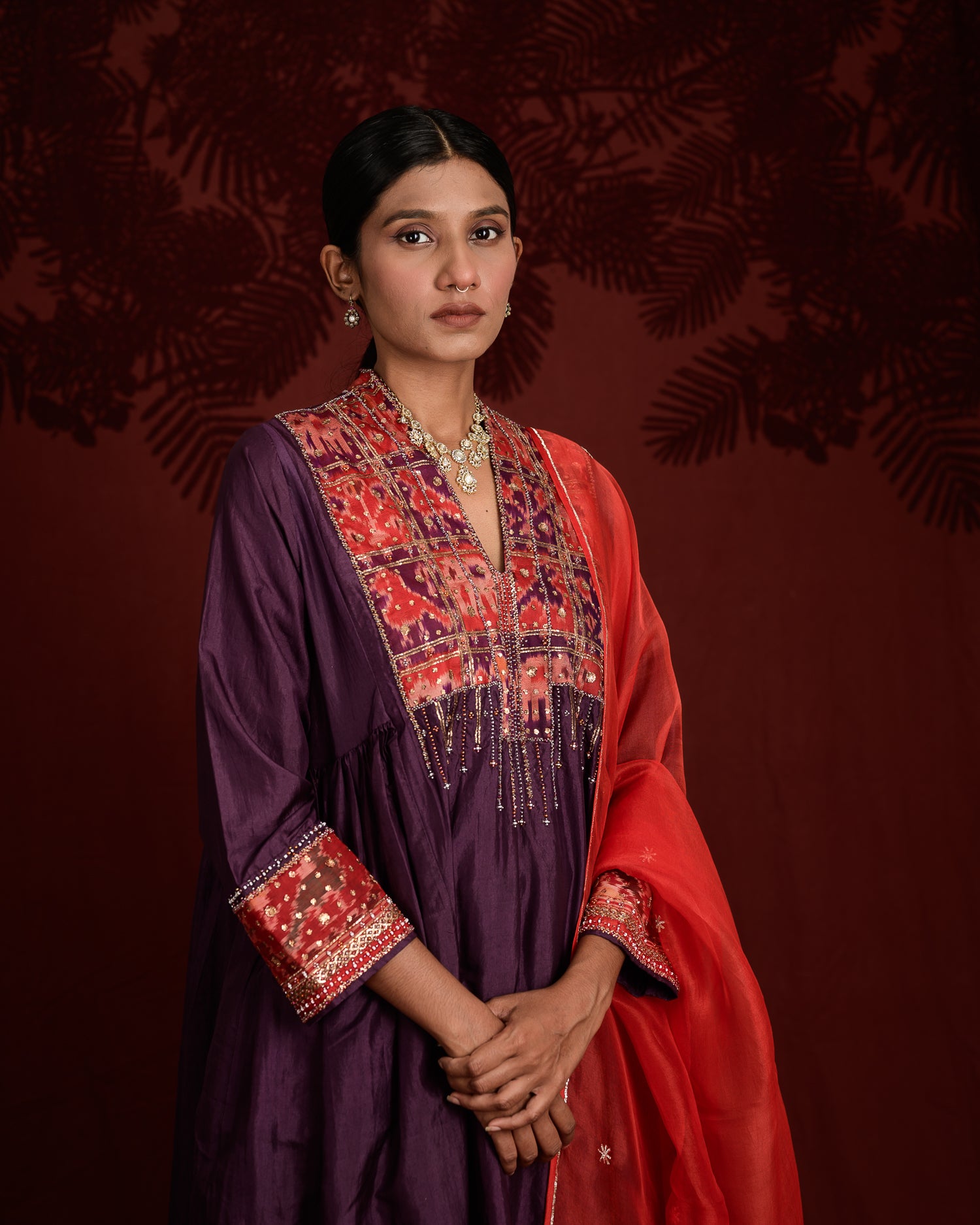 Balochi Kurta | Purple