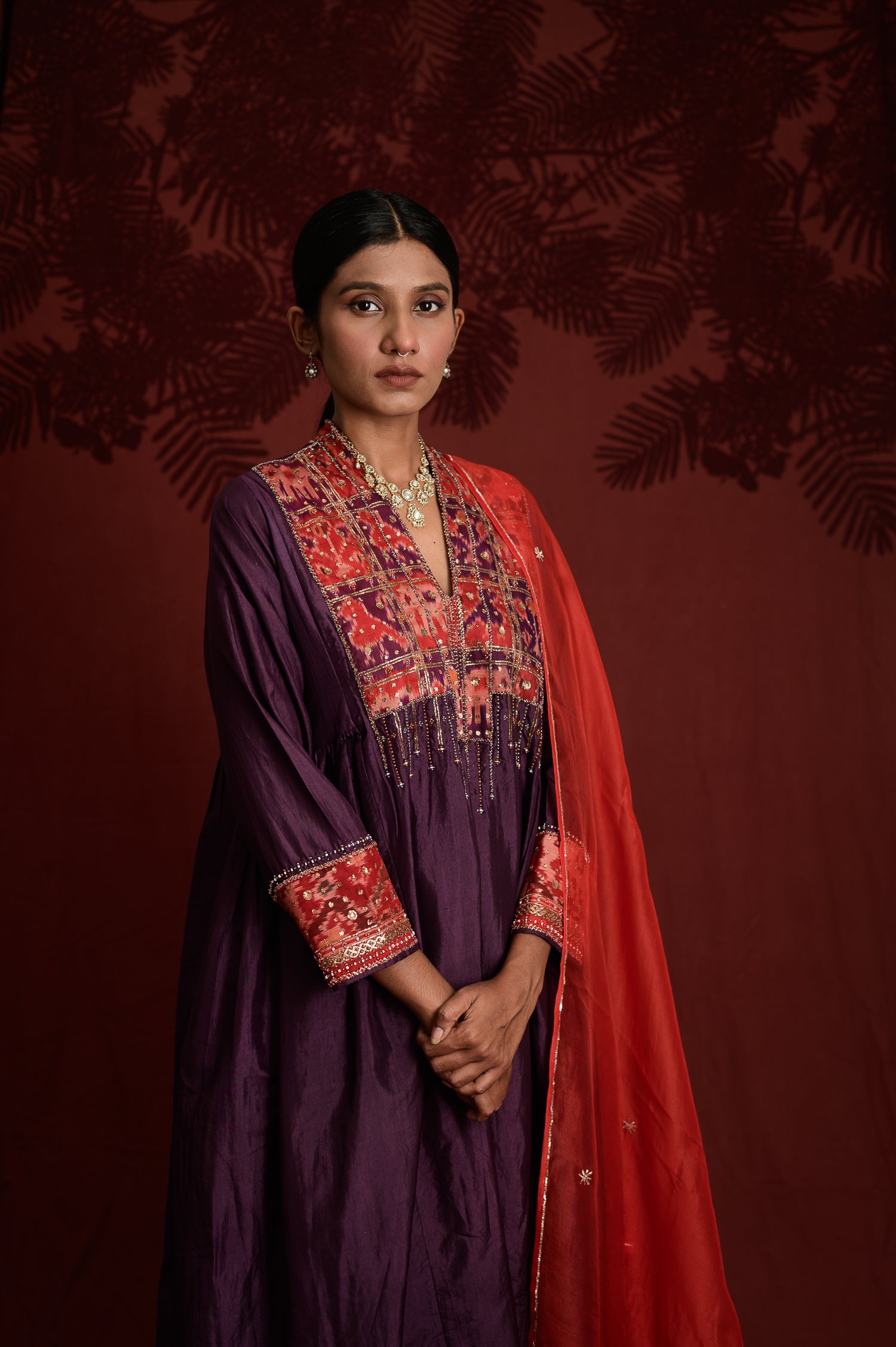 Balochi Kurta | Purple