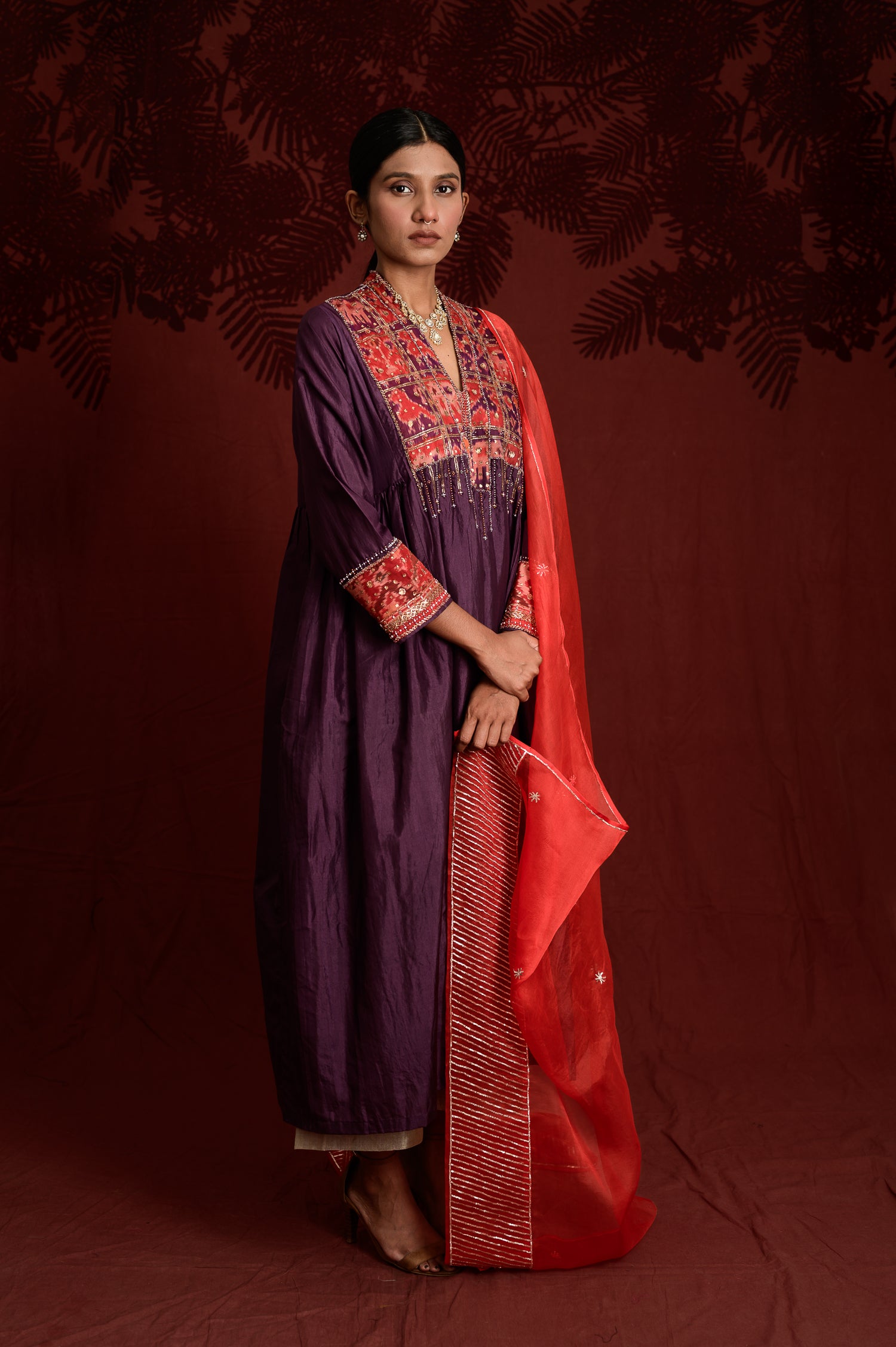 Balochi Kurta | Purple