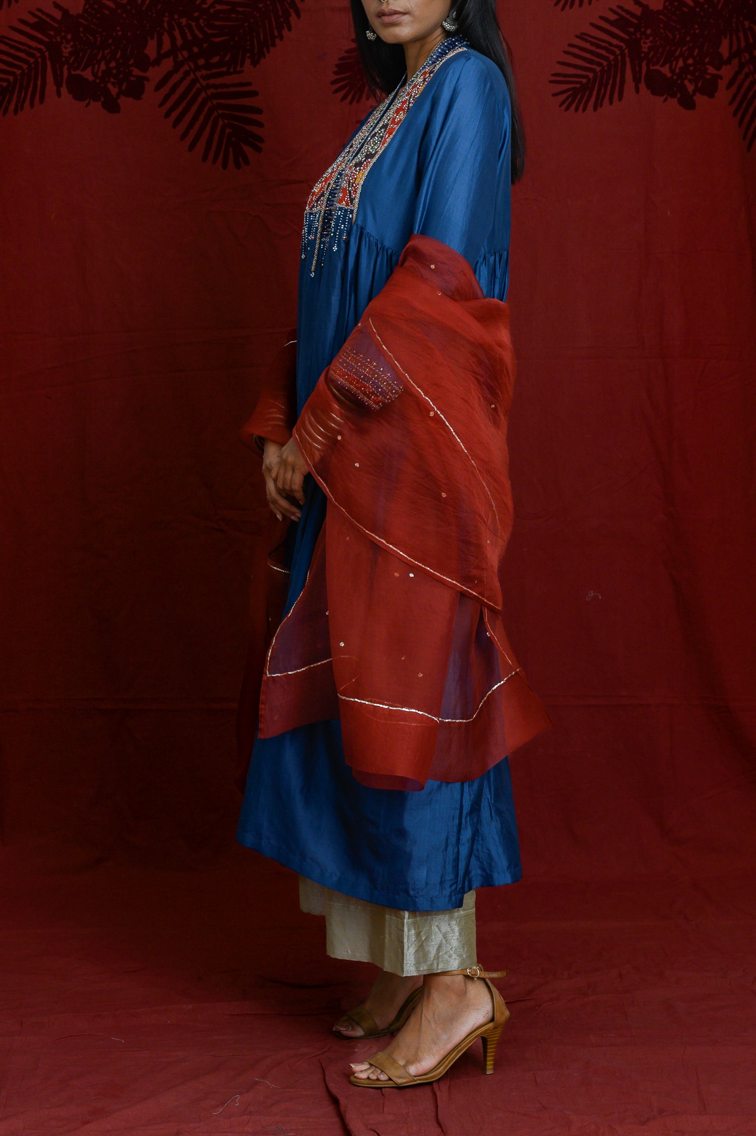 Balochi Kurta | Indigo