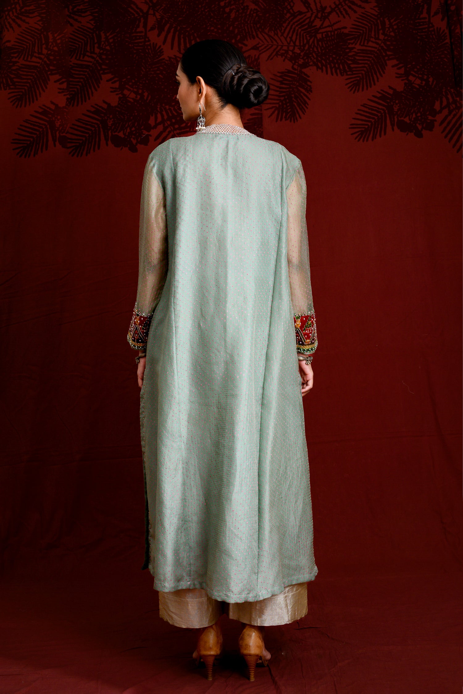 Choker Kurta | Sage