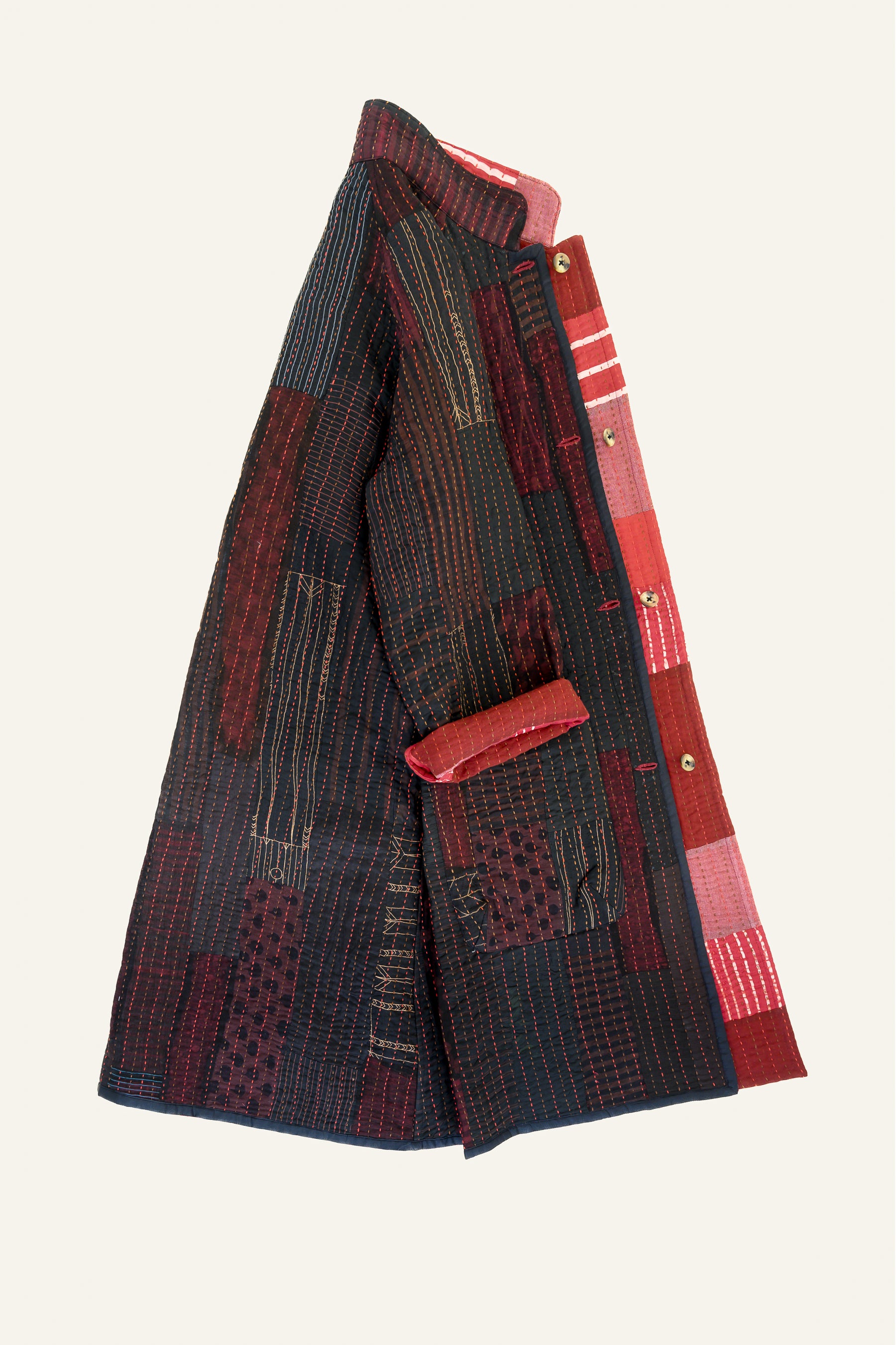 Kabira Jacket | Red & Black